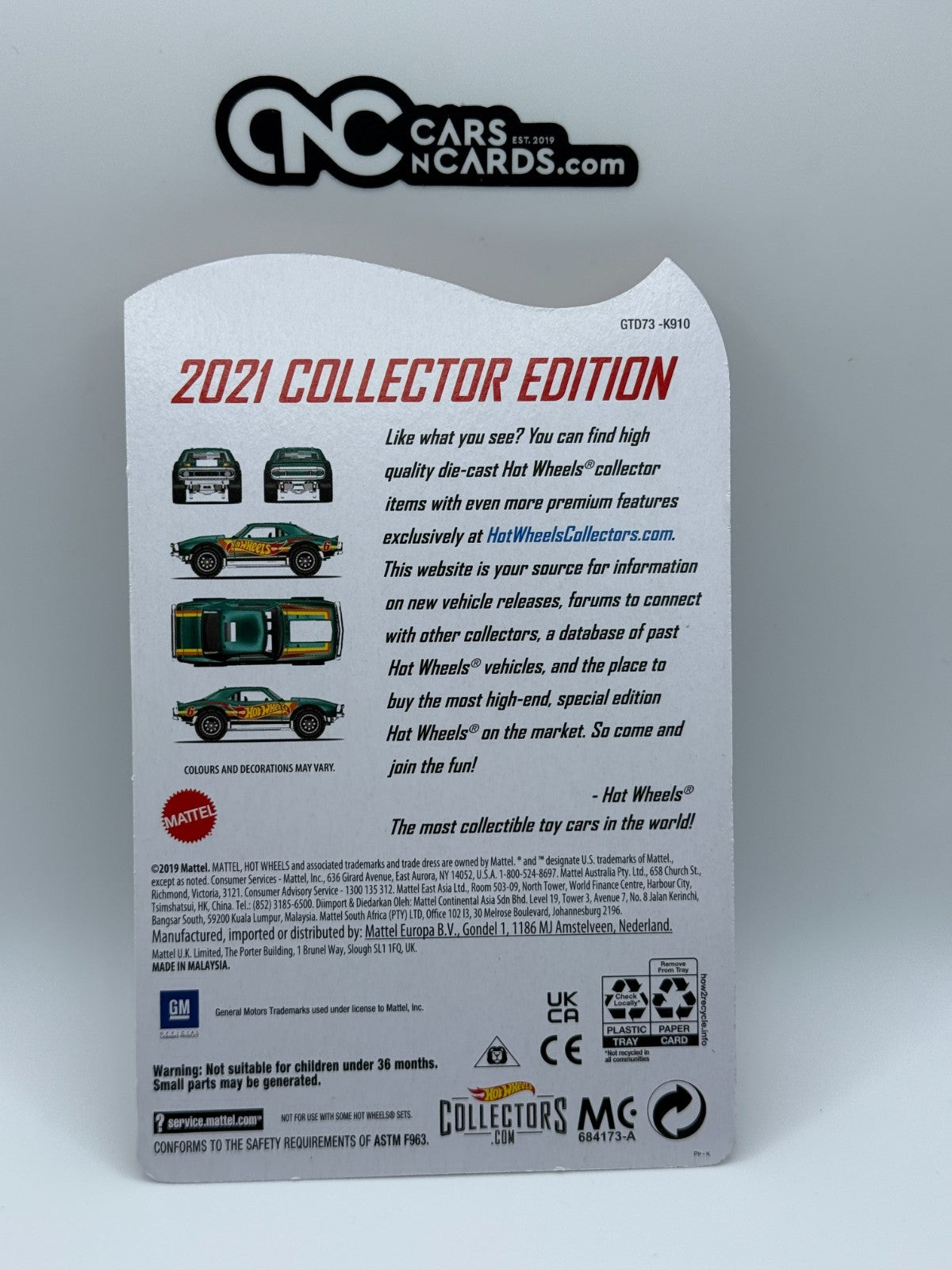 2021 Hot Wheels Mail In '67 Off Road Camaro With Protector