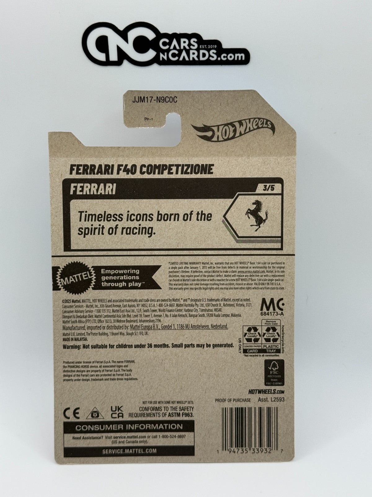 2026 Hot Wheels Super Treasure Hunt Ferrari F40 Competizione With Protector