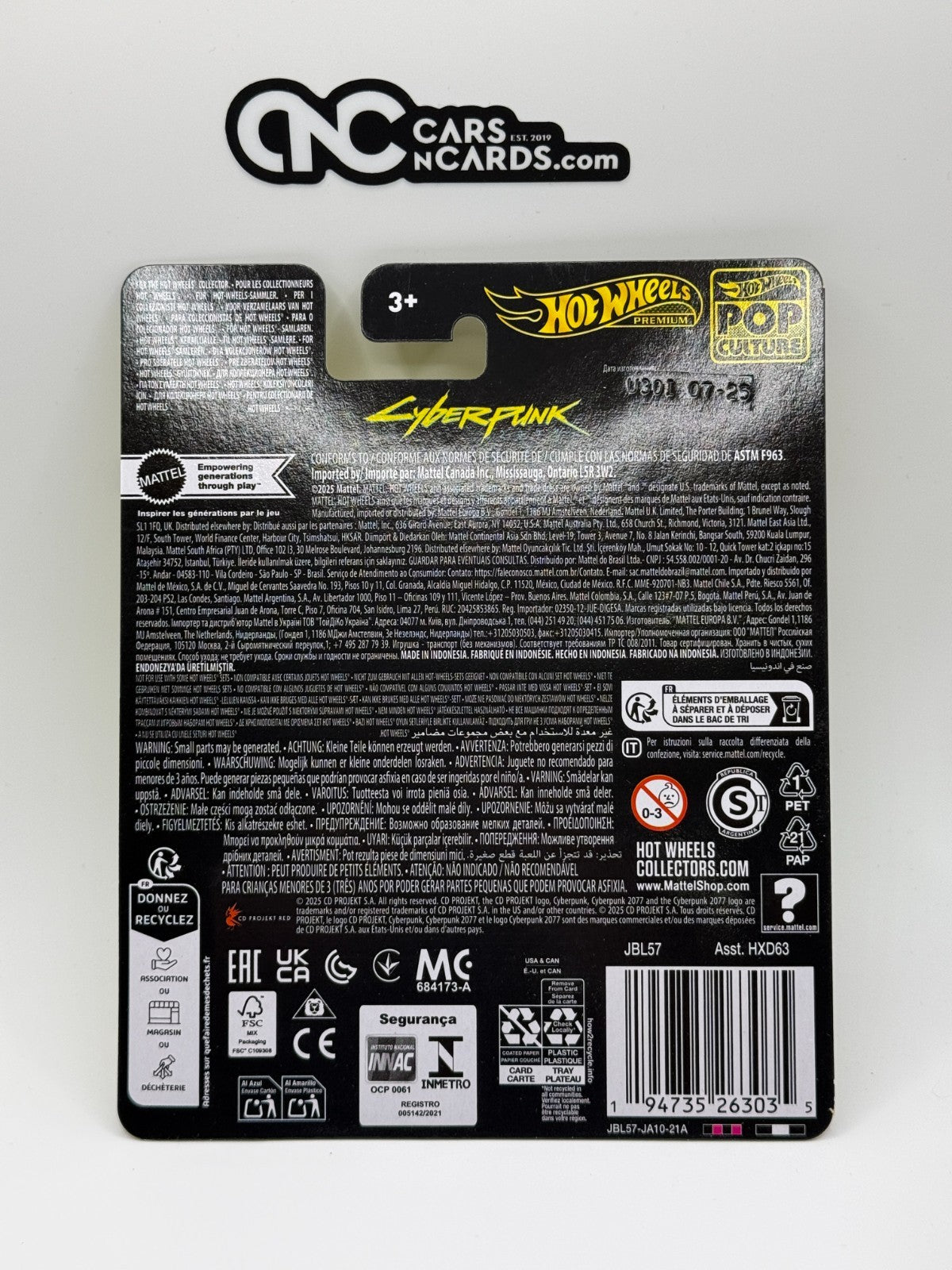 2025 Hot Wheels Premium Pop Culture Cyberpunk 2077 Quadra Turbo-R V-Tech