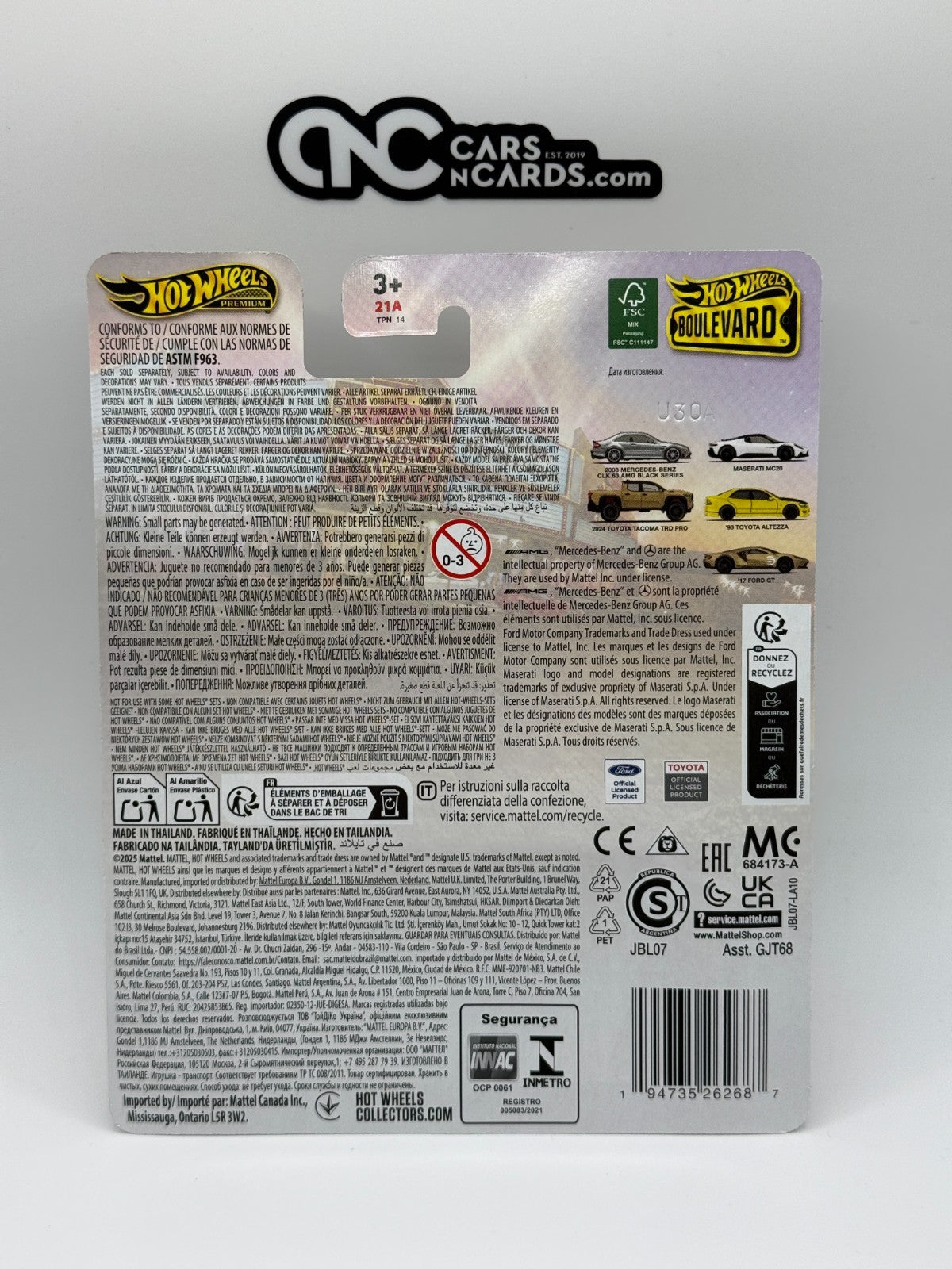 2025 Hot Wheels Premium Boulevard 2008 Mercedes-Benz CLK 63 AMG Black Series