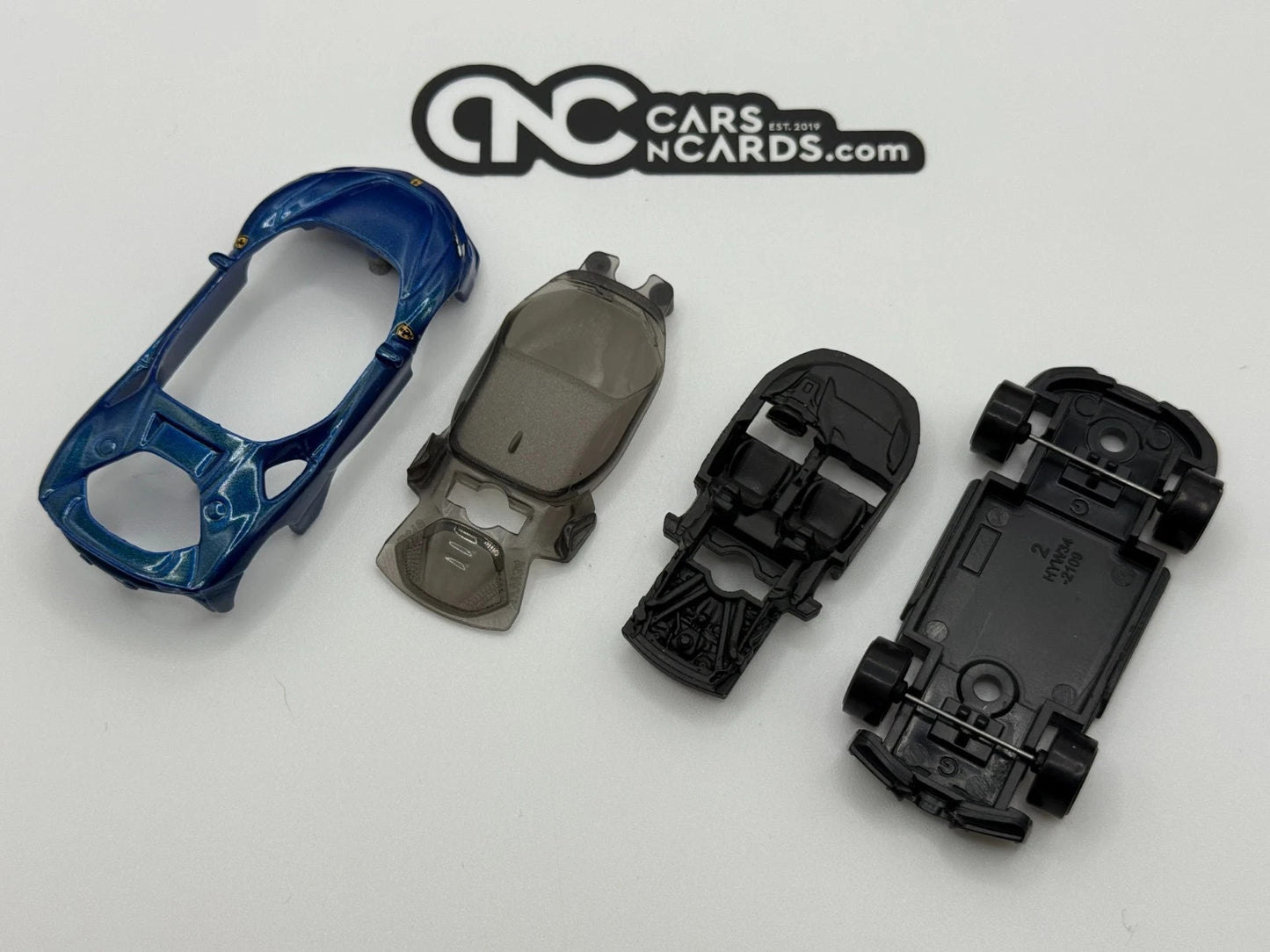 2026 Hot Wheels Ferrari SF90 Blue No Rivet with Original Wheels