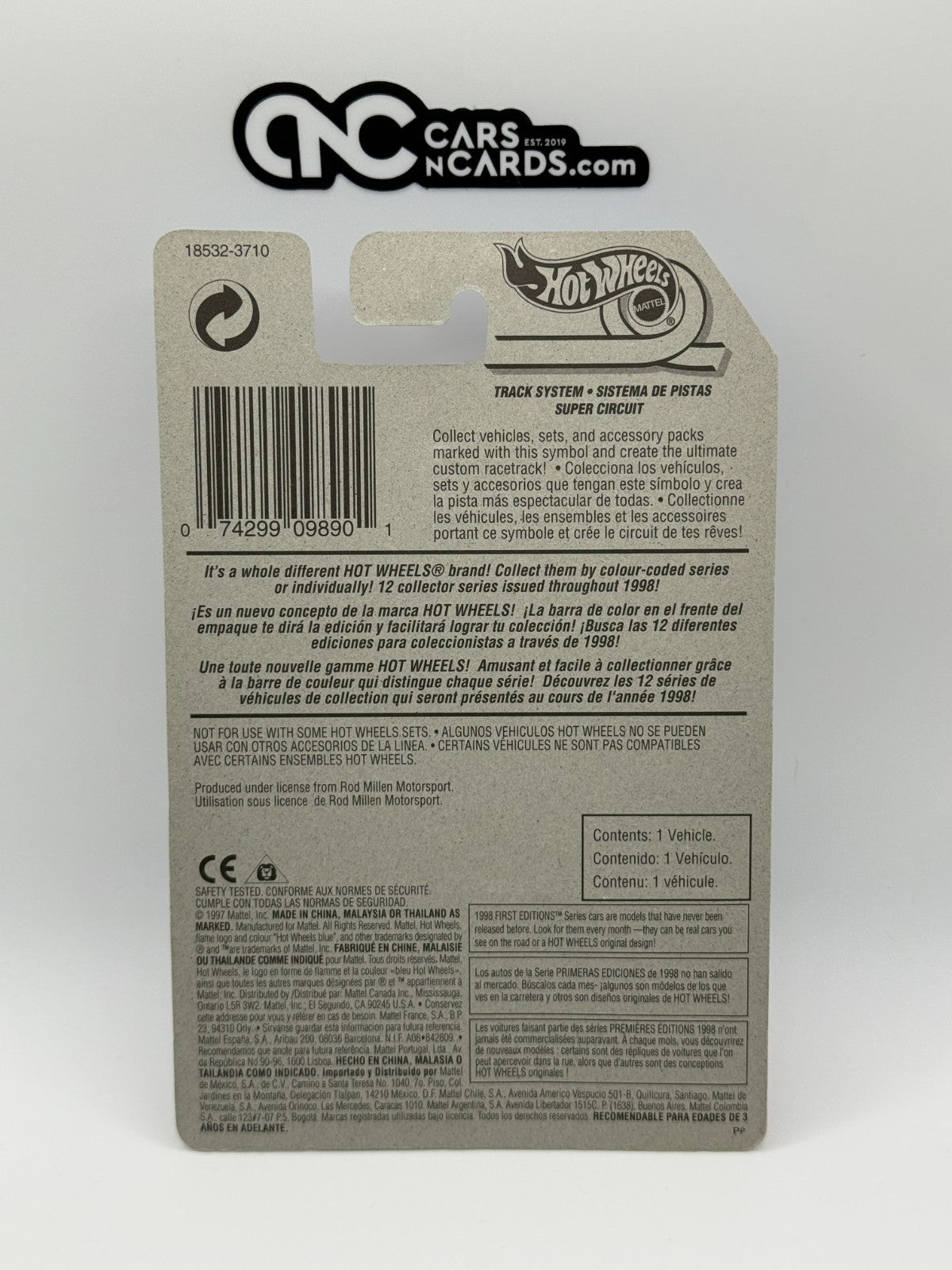 1998 Hot Wheels First Editions Pikes Peak Celica 15/40 Yellow Pennzoil