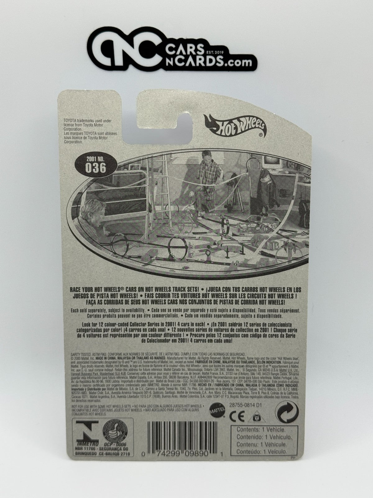 2001 Hot Wheels First Editions Toyota Celica 24/36 Yellow