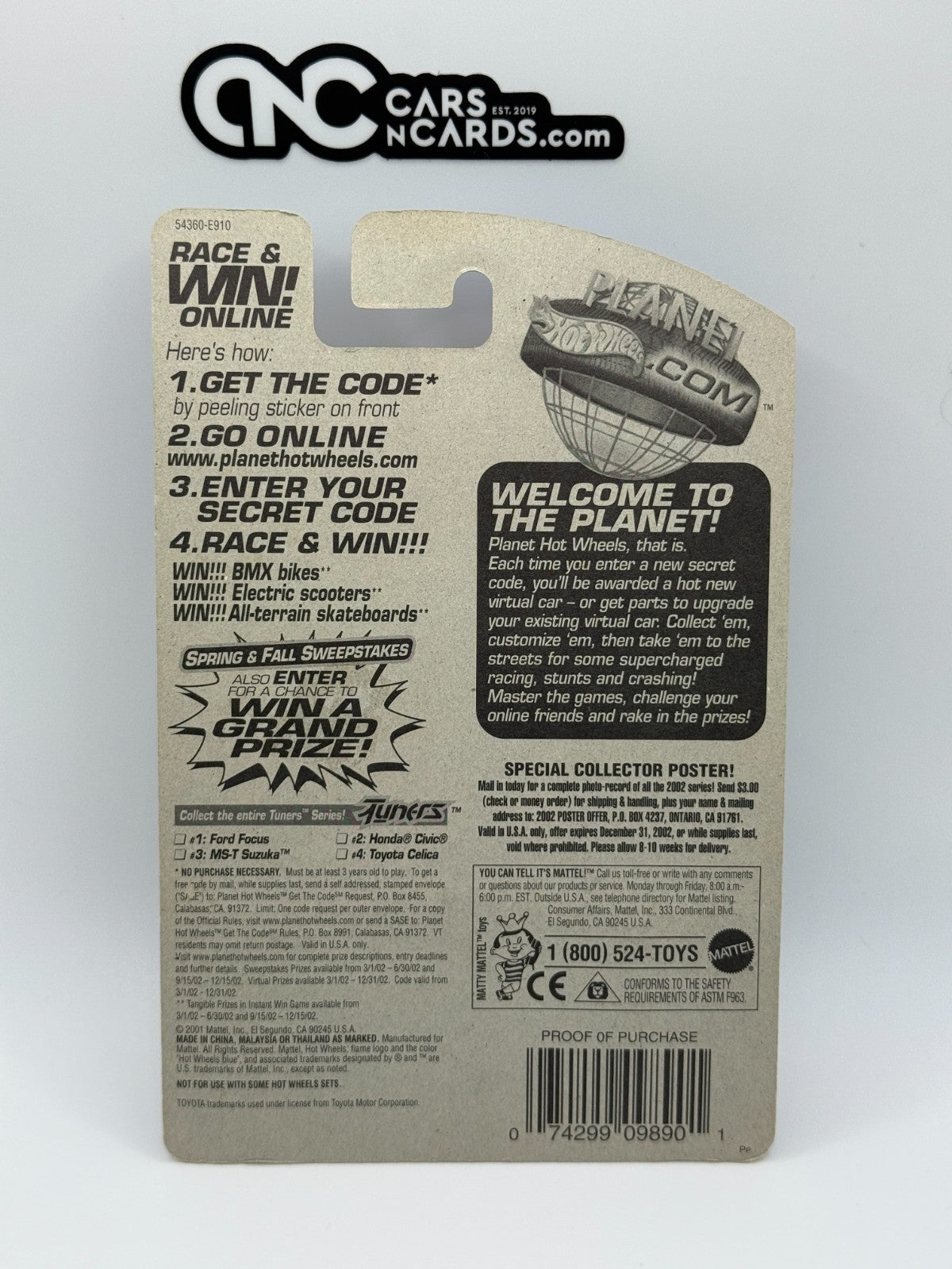 2002 Hot Wheels Tuners Toyota Celica Red