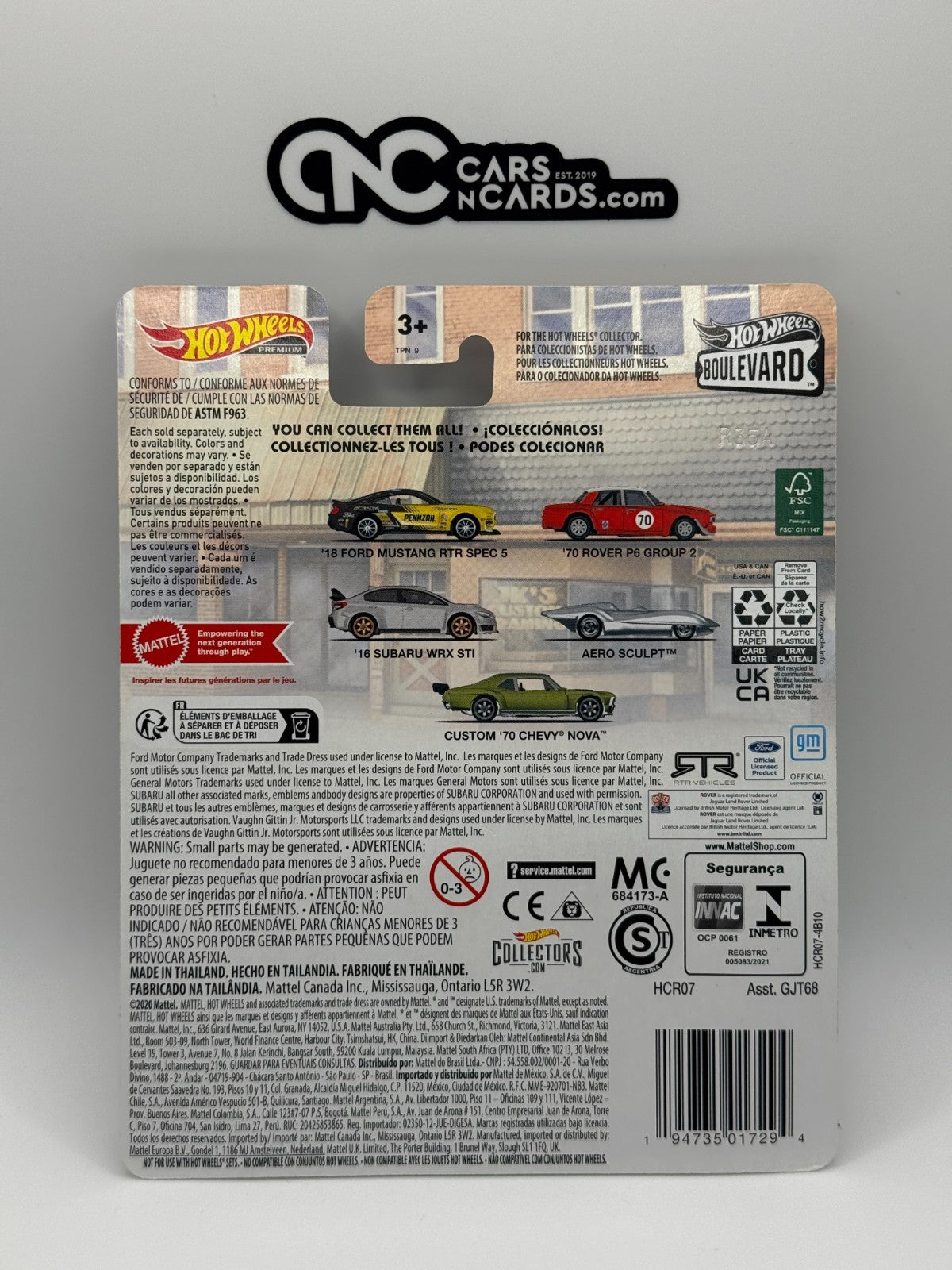 2021 Hot Wheels Premium Boulevard #63 '16 Subaru WRX STI