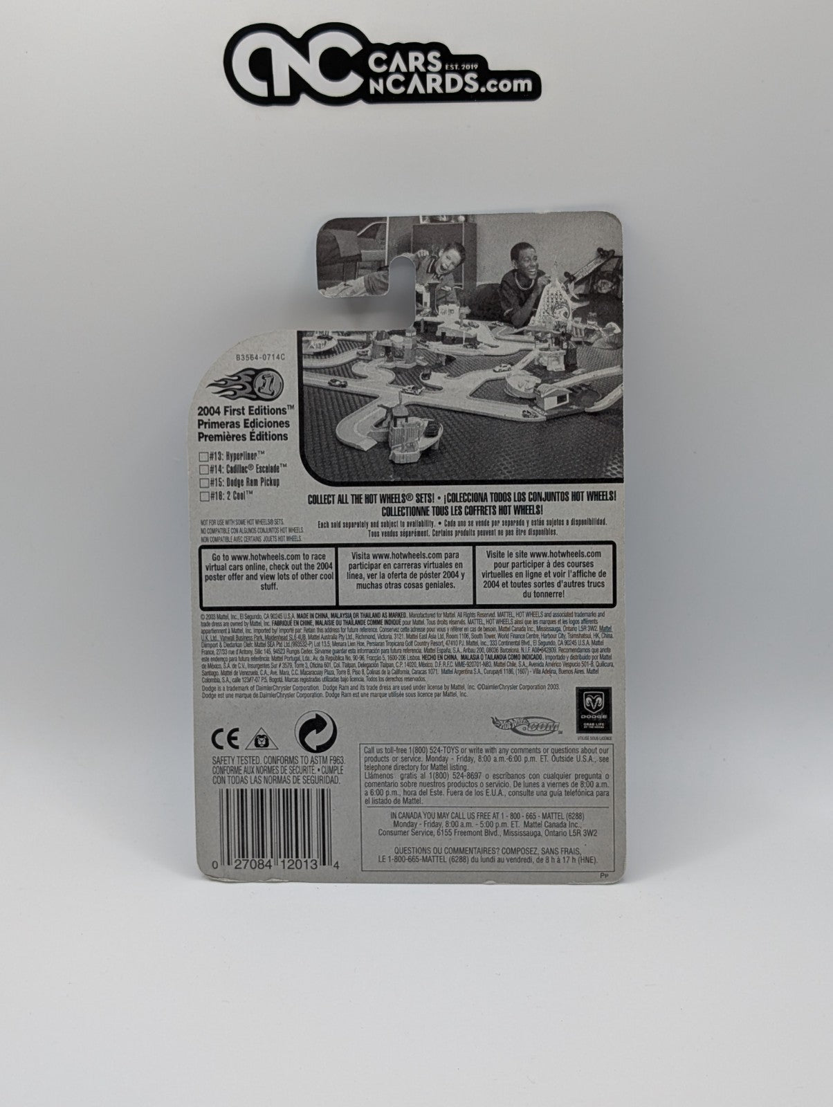 Hot Wheels 2004 First Editions Blings Dodge Ram Pickup Zamac/Silver 15/100