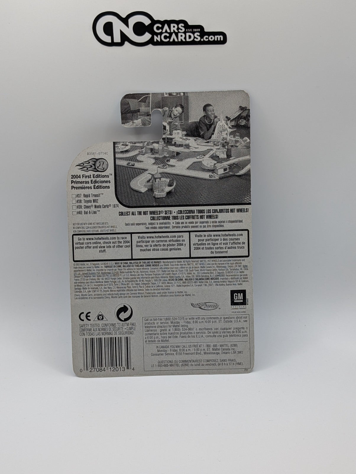 Hot Wheels 2004 First Editions Hardzone Monte Carlo Zamac/Silver 39/100