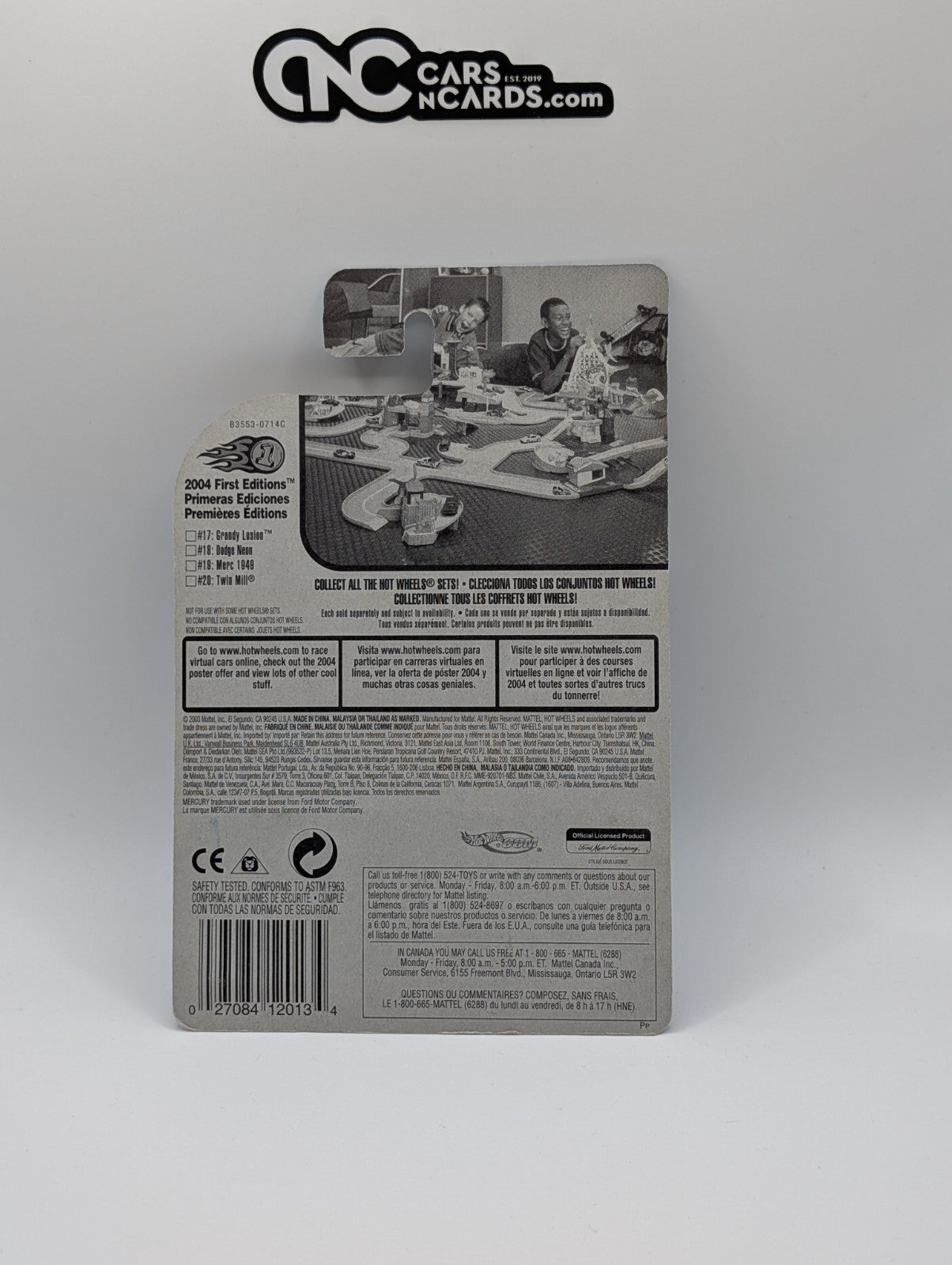 Hot Wheels 2004 First Editions Hardzone Merc 1949 Zamac/Silver 19/100