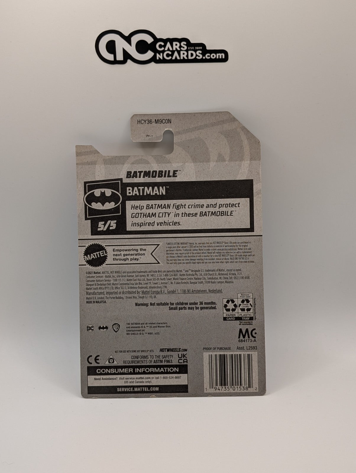 Hot Wheels Batmobile The Batman 5/5 Zamac 178/250