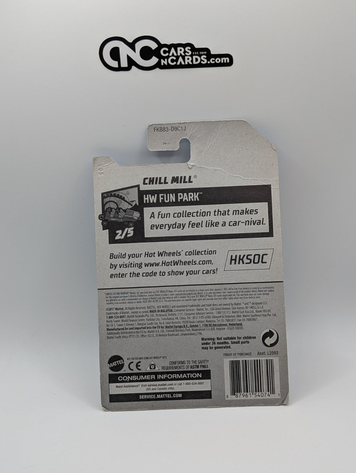 Hot Wheels Chill Mill HW Fun Park 2/5 Zamac (Damaged Card)