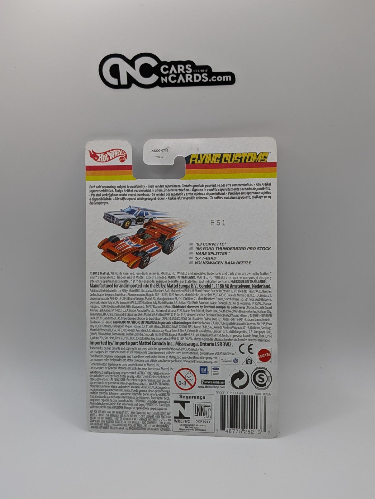 Hot Wheels Flying Customs Volkswagen Baja Beetle Yellow