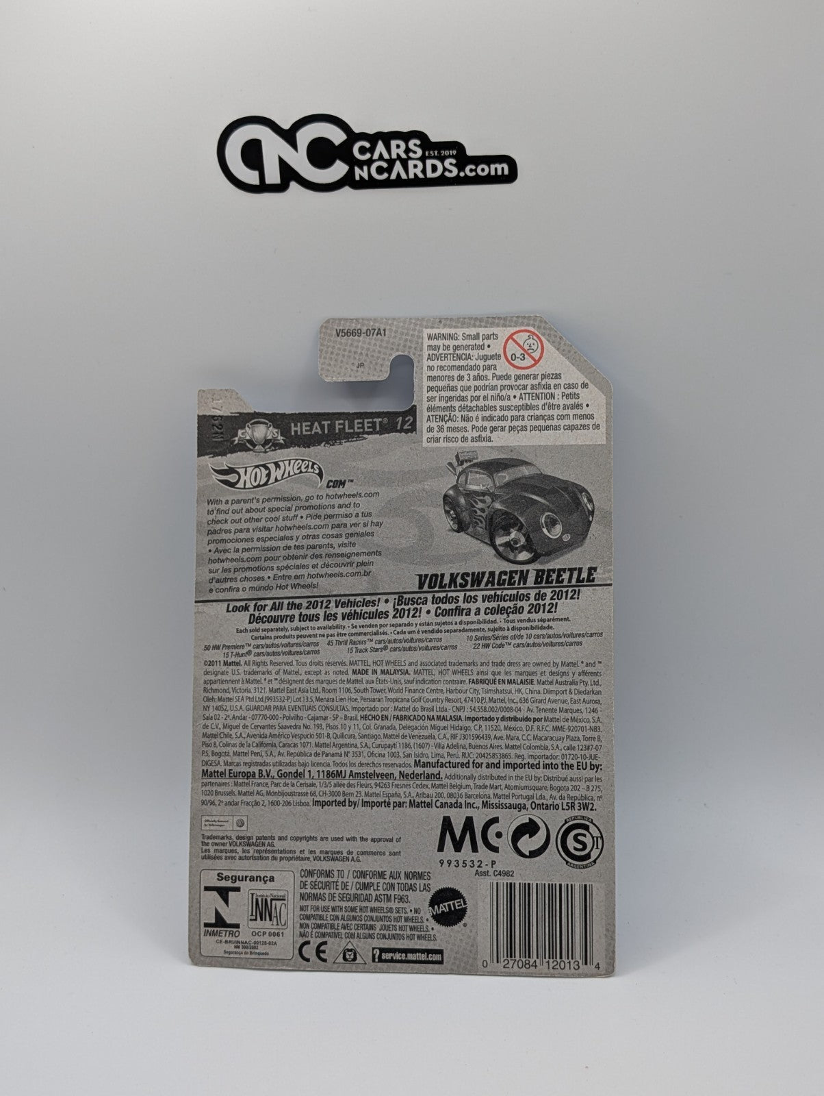 Hot Wheels Heat Fleet 12 Volkswagen Beetle Pink 151/247