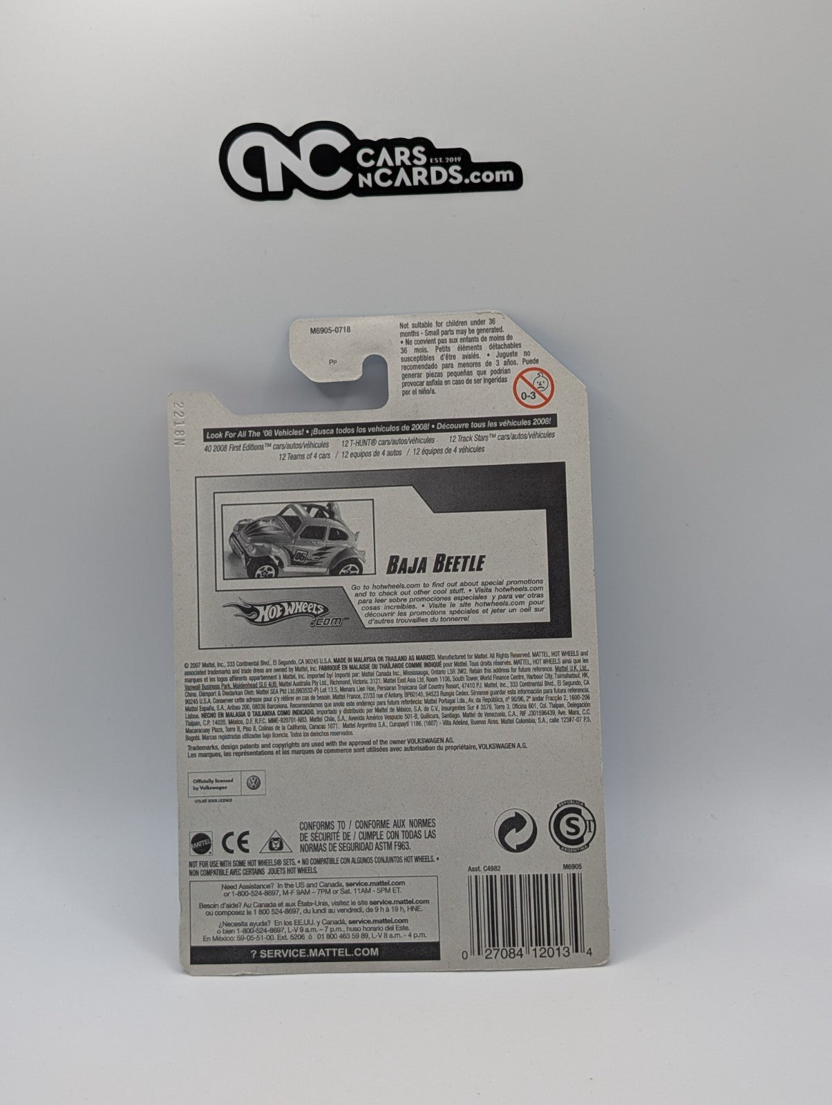 Hot Wheel Volkswagen 03/04 Baja Beetle Red 131/172