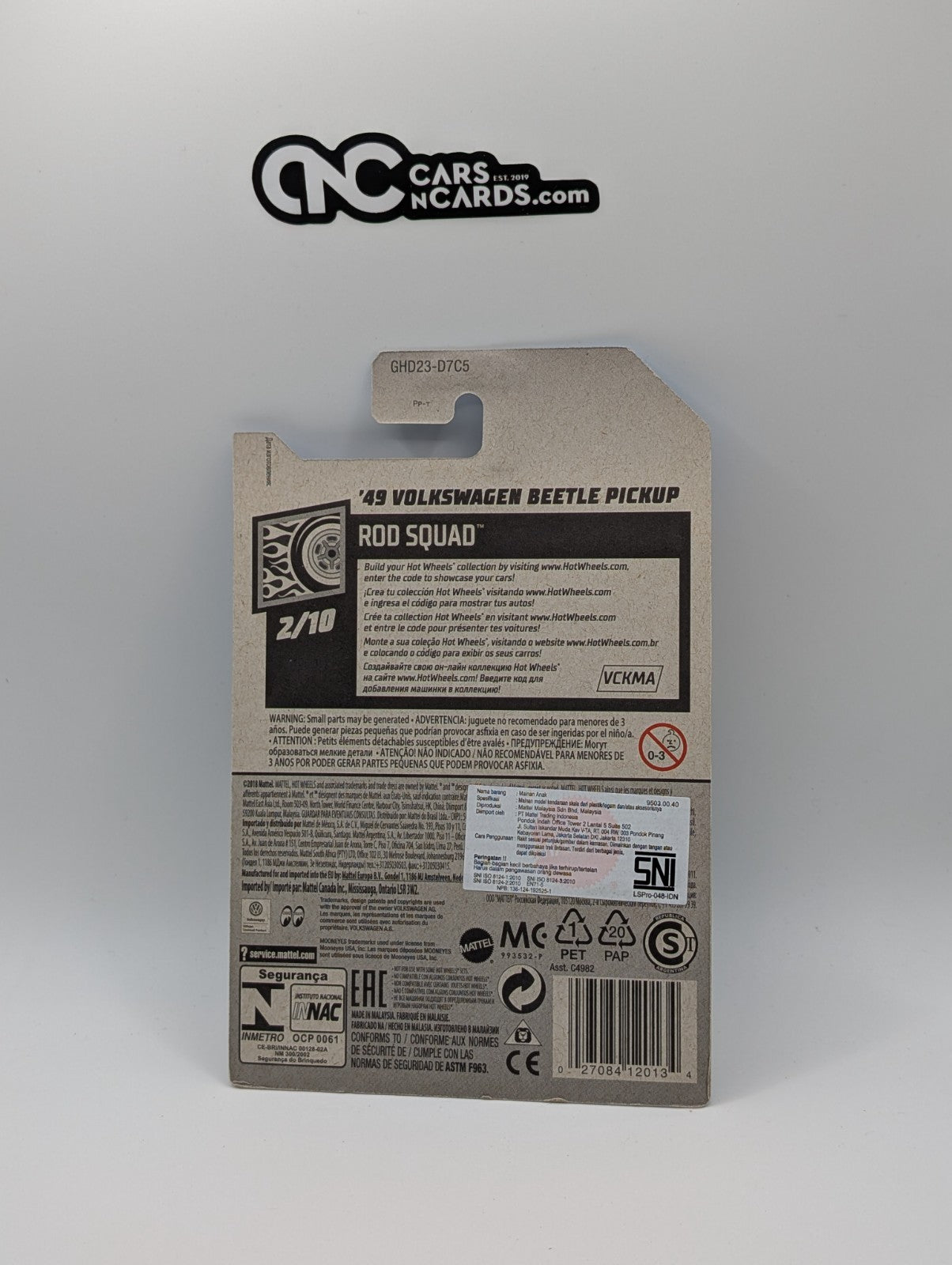 Hot Wheels Rod Squad 2/10 '49 Volkswagen Beetle Pickup Mooneyes 95/250