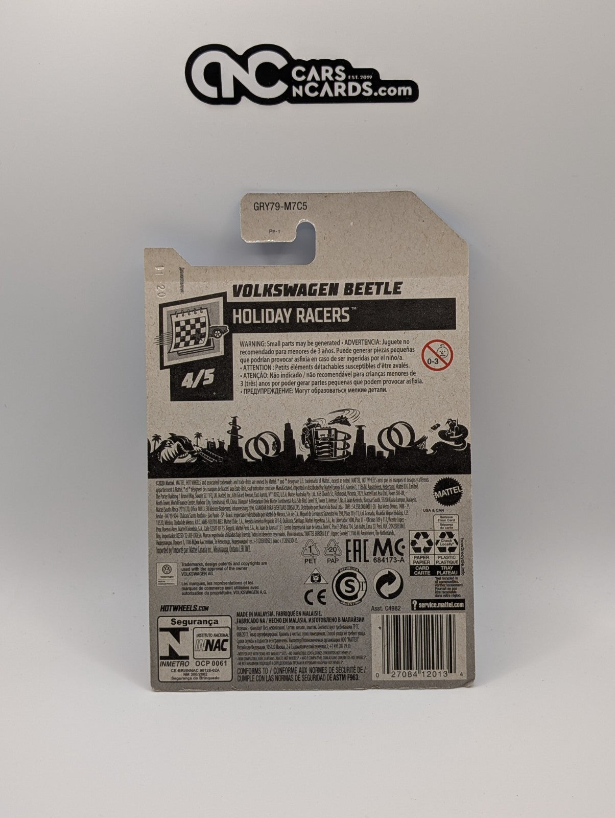 2021 Hot Wheels Holiday Racers 4/5 Volkswagen Beetle Red 96/250