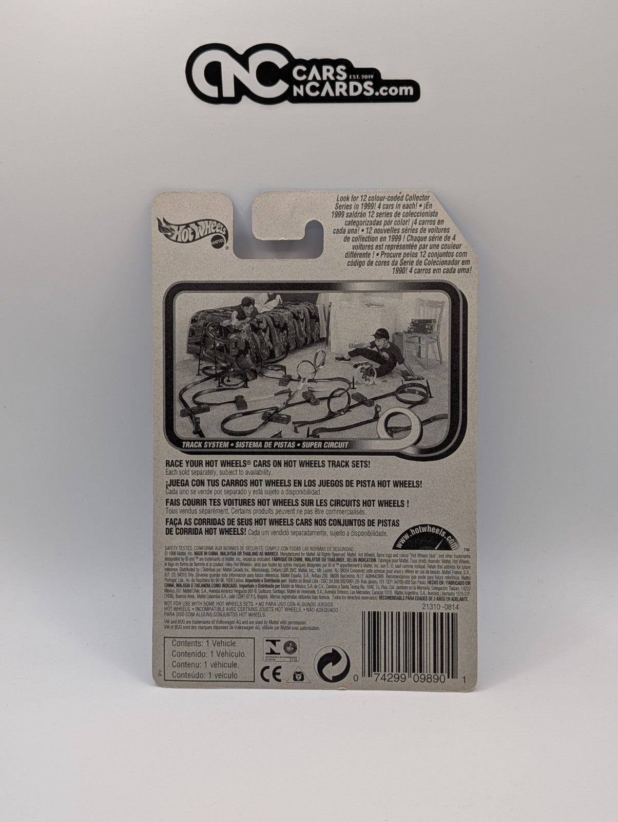 1999 Hot Wheels Surf 'N Fun Series 2/4 VW Bug Blue