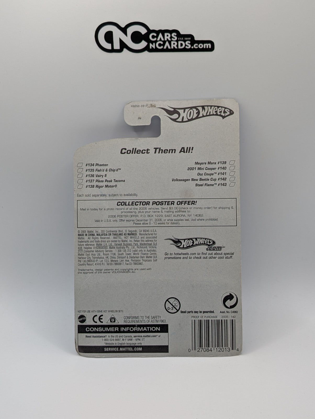 Hot Wheels Volkswagen New Beetle Cup Faster Than Ever #142