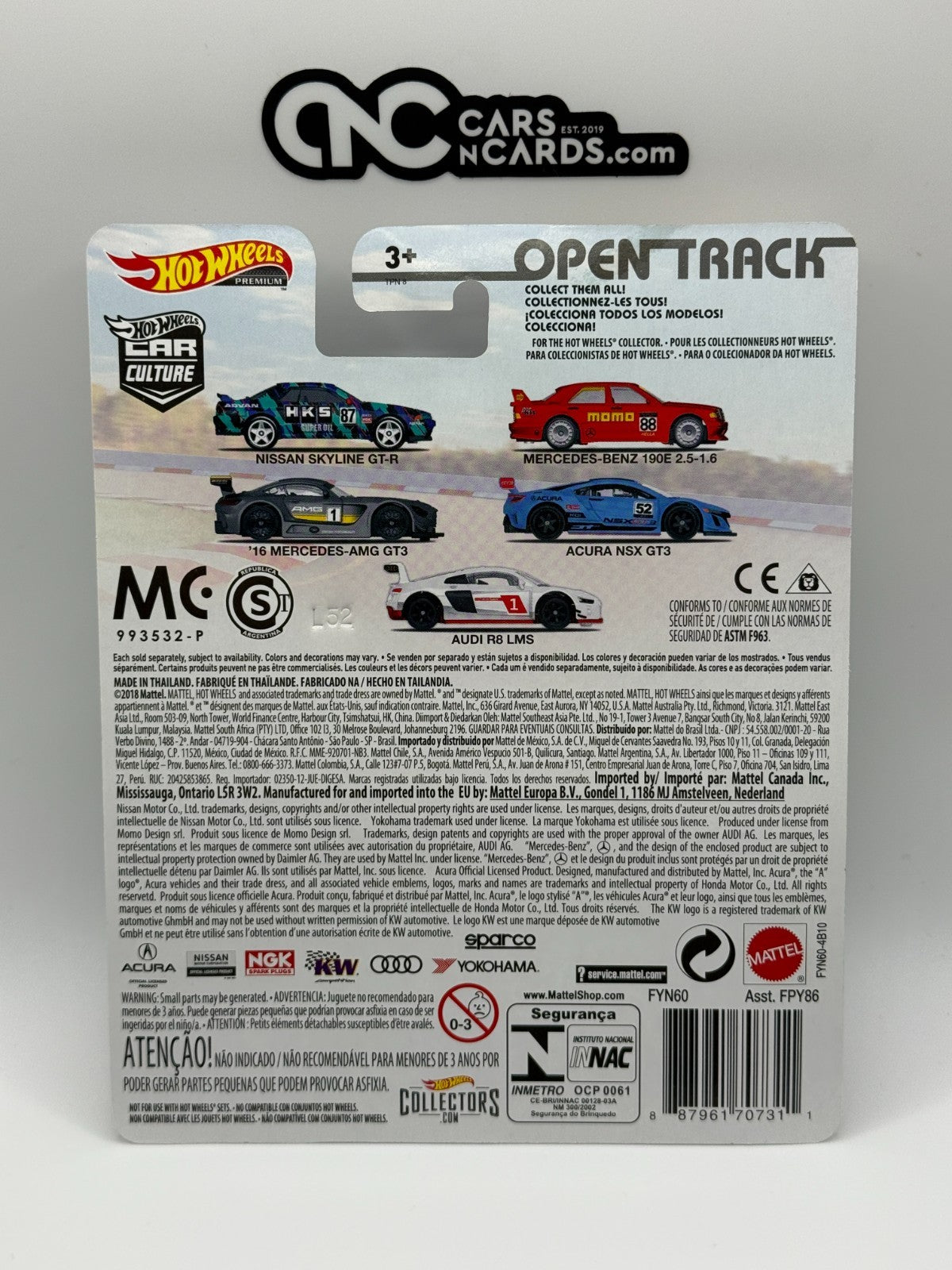 2019 Hot Wheels Premium Car Culture Open Track 1/5 Nissan Skyline GT-R HKS