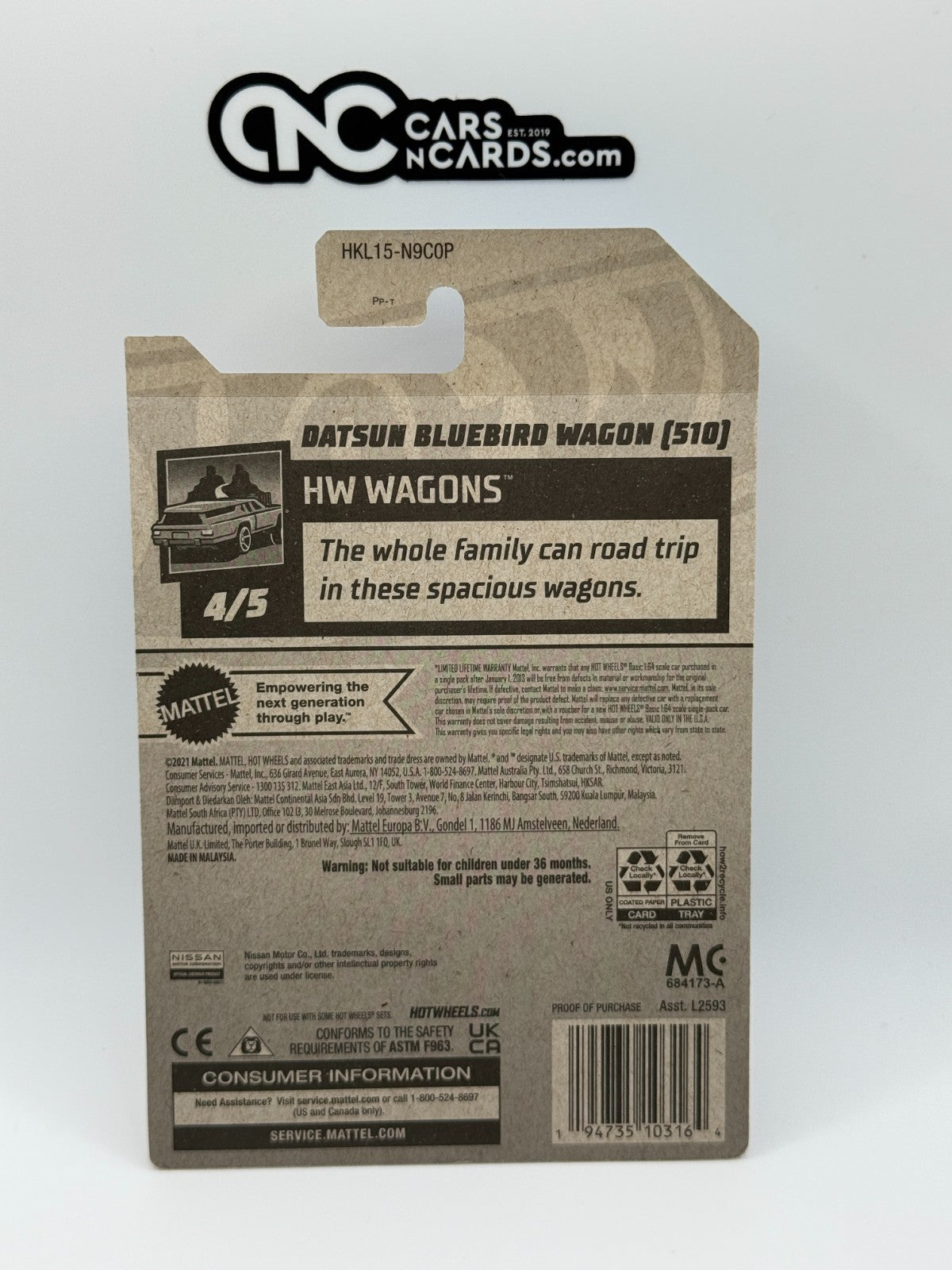 2023 Hot Wheels HW Wagons Datsun Bluebird 510 Super Treasure Hunt W/Protector