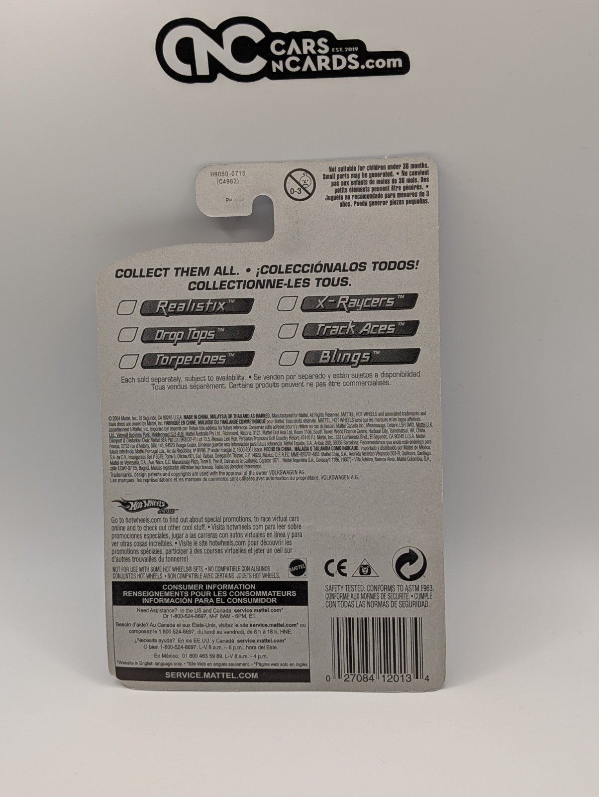 2005 Hot Wheels Volkswagen New Beetle Cup Gray With Red 5SP #142 (Soft Corner)