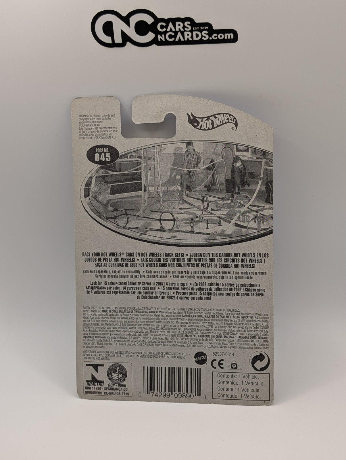 2002 Hot Wheels First Editions Volkswagen New Beetle Cup Yellow 33/42