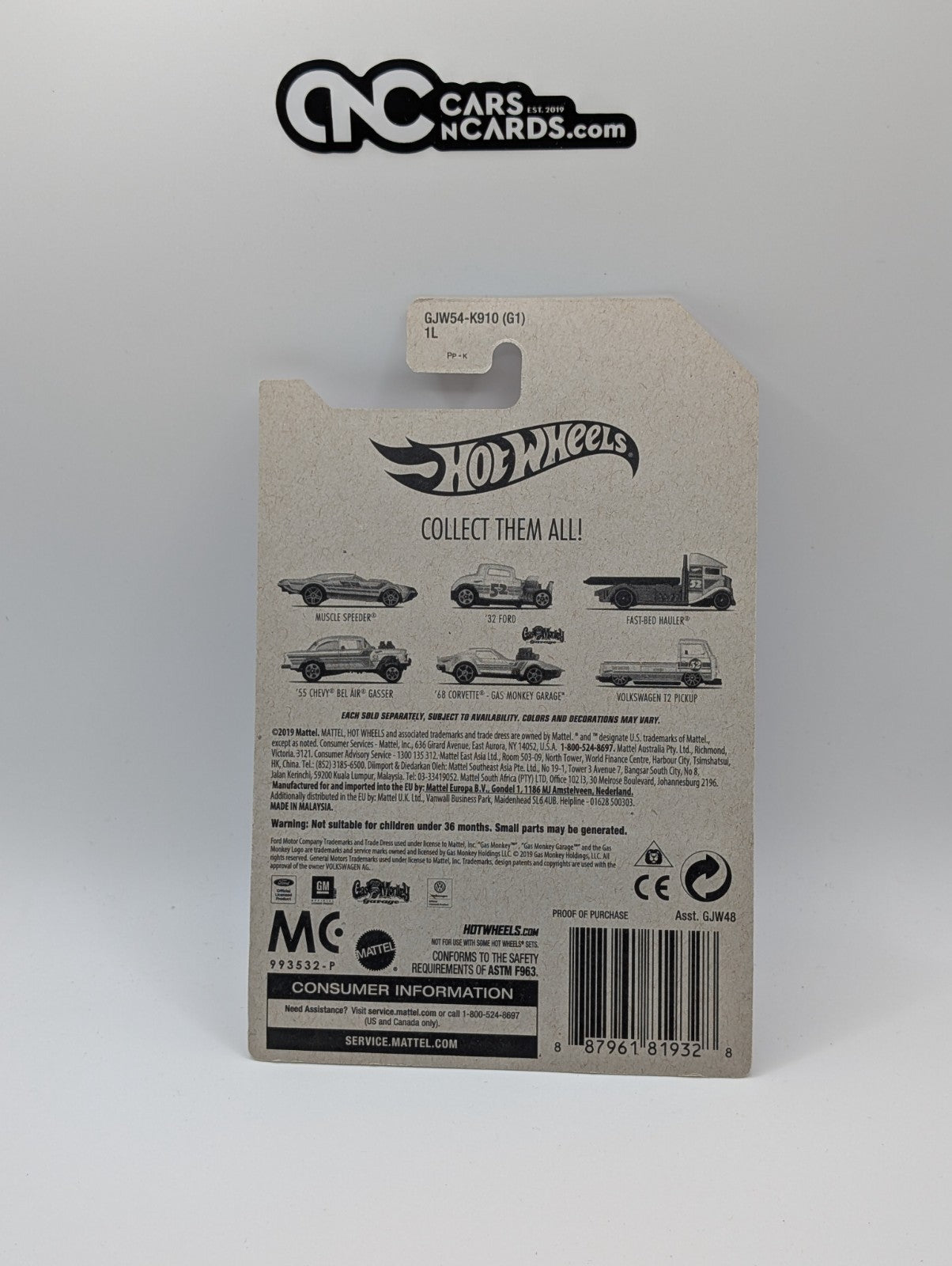 2020 Hot Wheels Volkswagen T2 Pickup Pearl and Chrome Series 6/6 GJW54