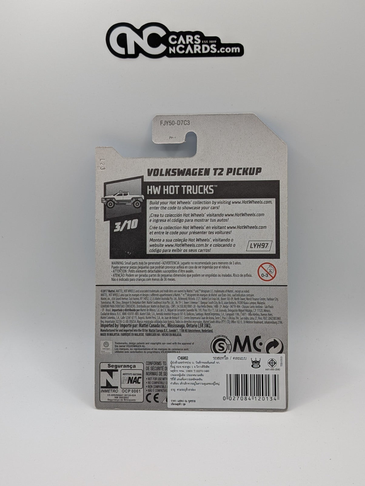 2018 Hot Wheels HW Hot Trucks 3/10 Volkswagen T2 Pickup Green 297/365