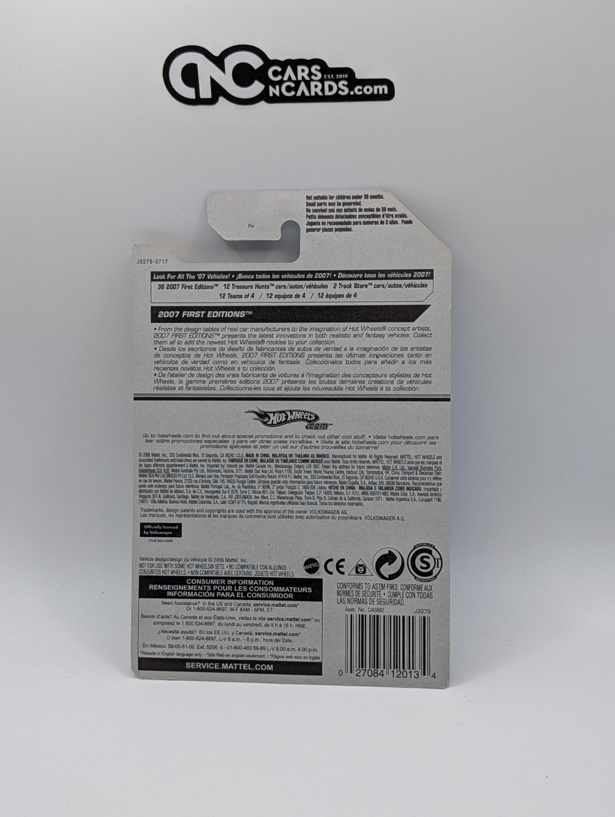 2006 Hot Wheels Volkswagen Karmann Ghia Silver 38/38