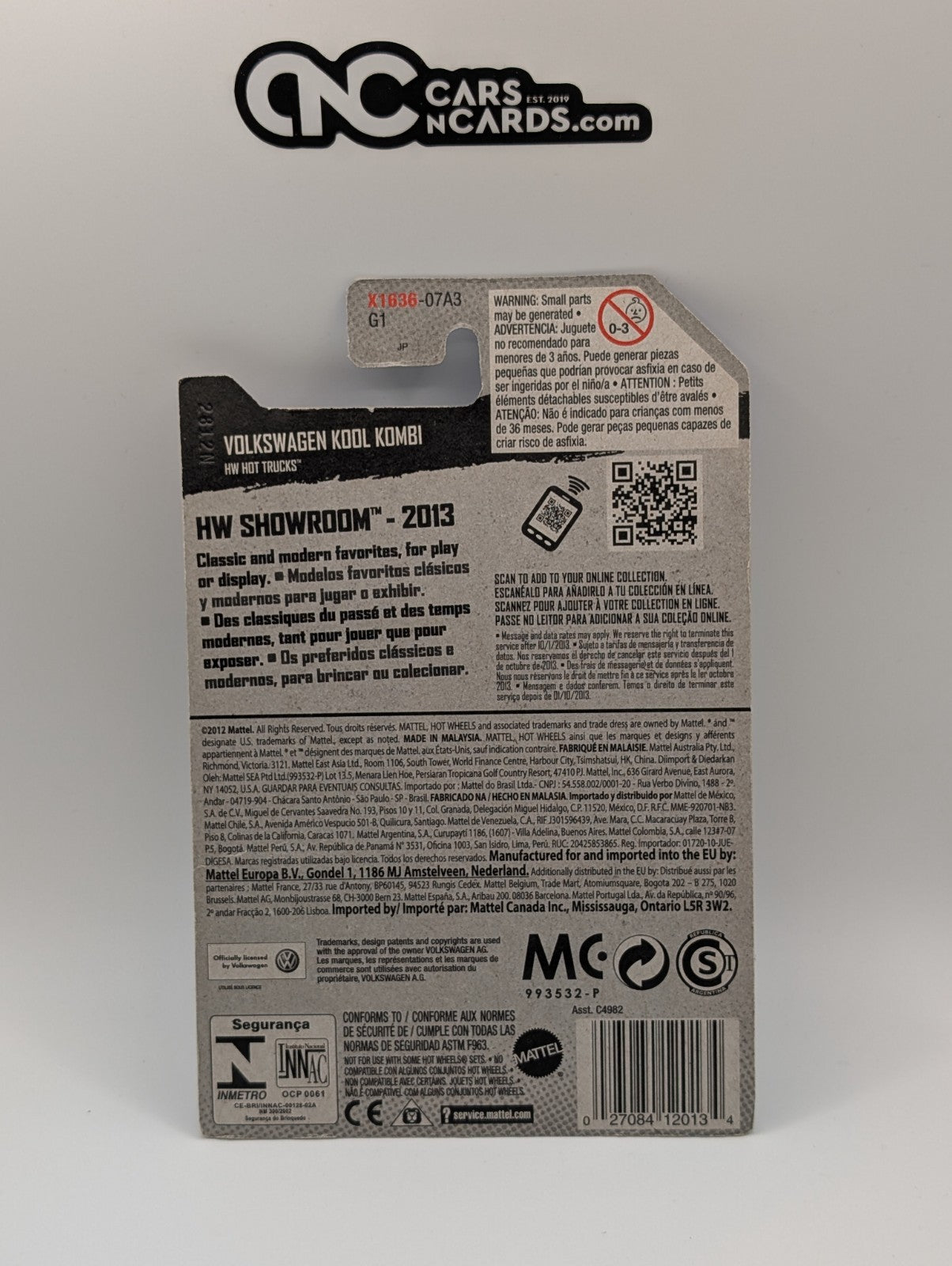 2013 Hot Wheels HW Showroom Hot Trucks Volkswagen Kool Kombi Green 169/250