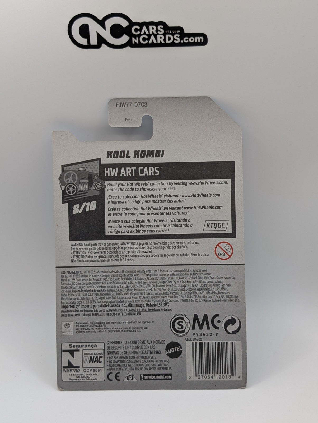 2018 Hot Wheels HW Art Cars 8/10 Kool Kombi Gray 353/365