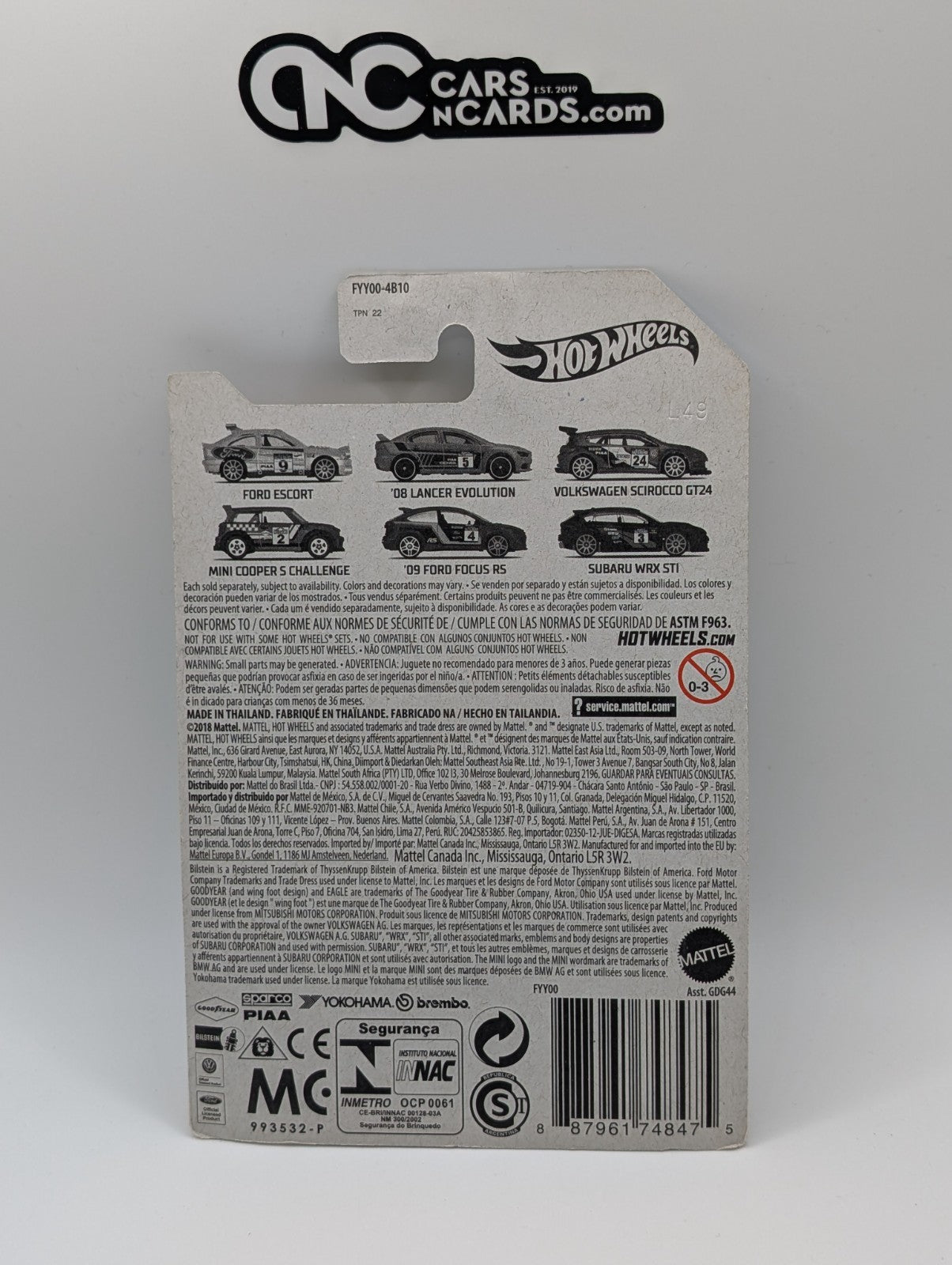 2019 Hot Wheels Backroad Rally 3/6 Volkswagen Scirocco GT 24 Green