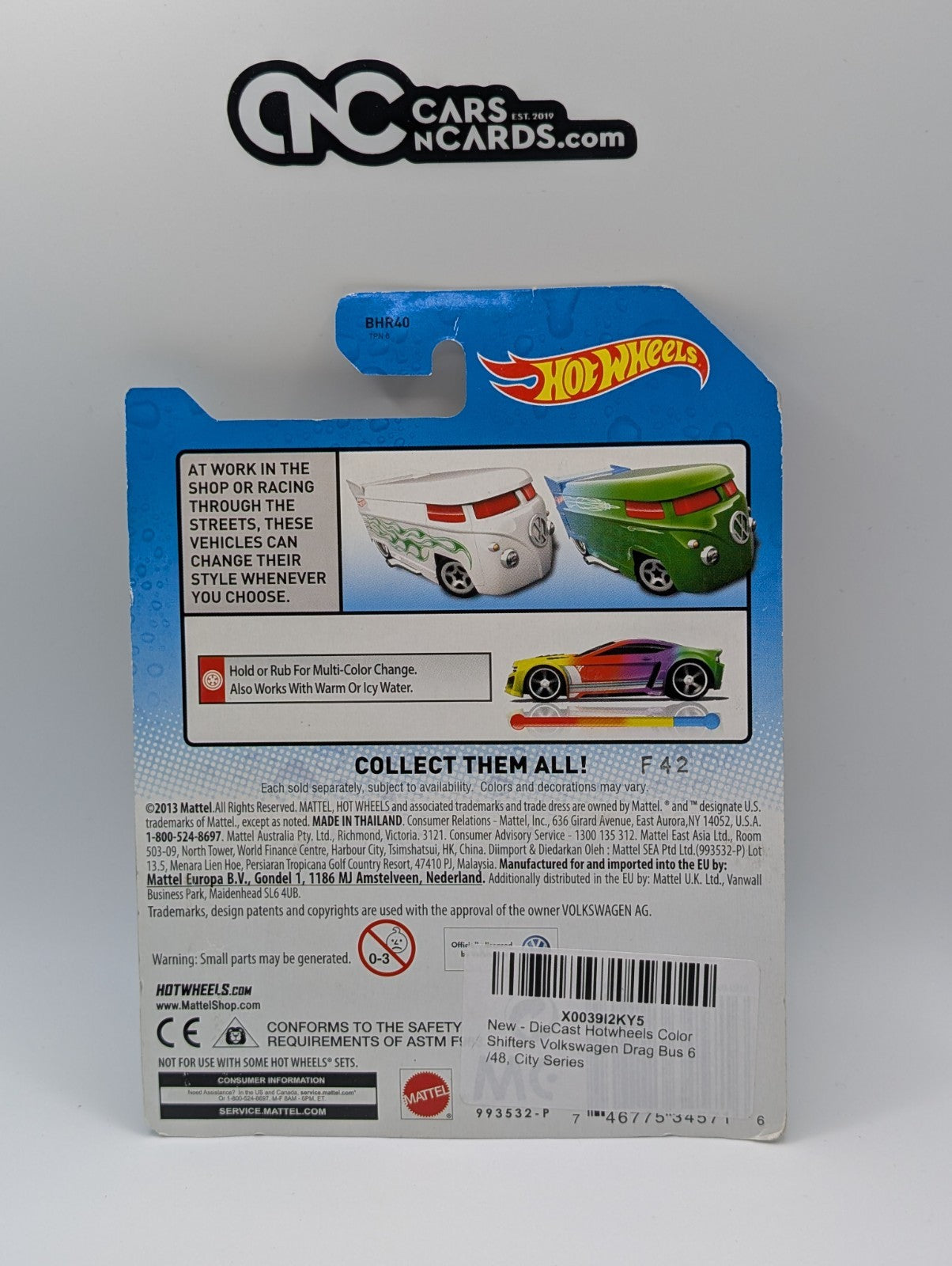 2014 Hot Wheels Color Shifters VW Drag Bus Green HW City 6/48