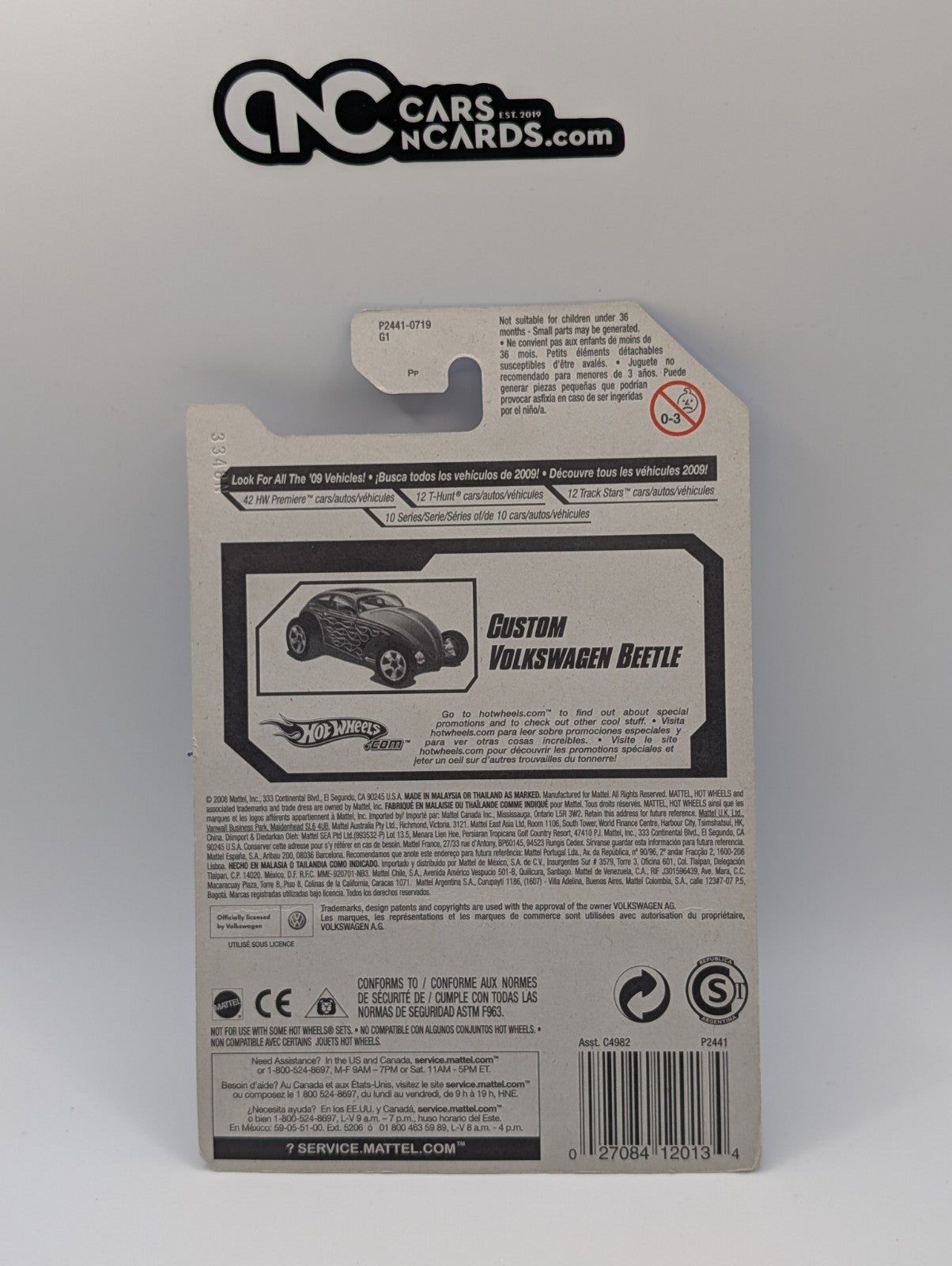 2009 Hot Wheels Heat 5/10 Fleet Custom Volkswagen Beetle Red 121/190