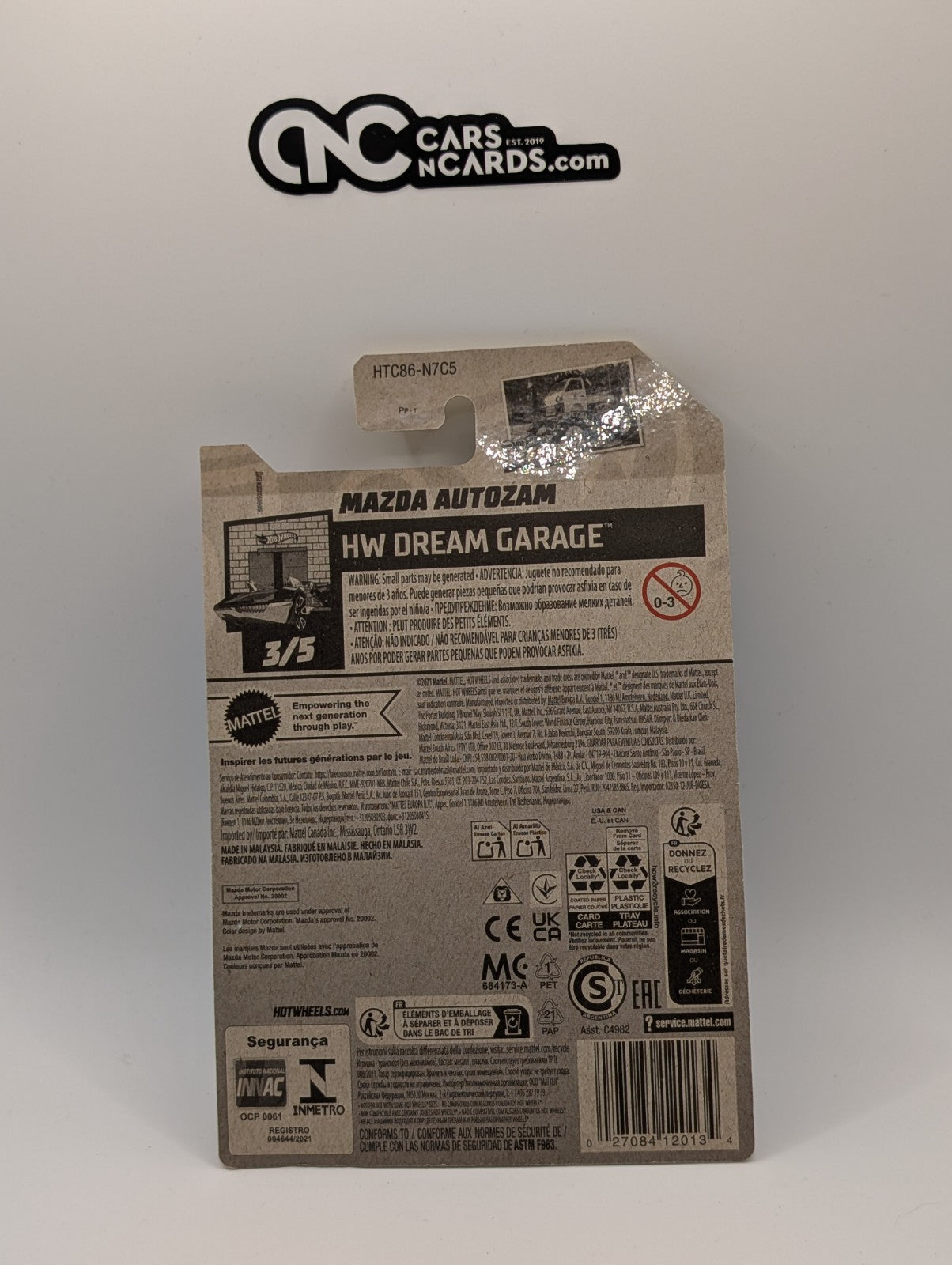 2024 Hot Wheels HW Dream Garage 3/5 Mazda Autozam Blue 1/250 Legends