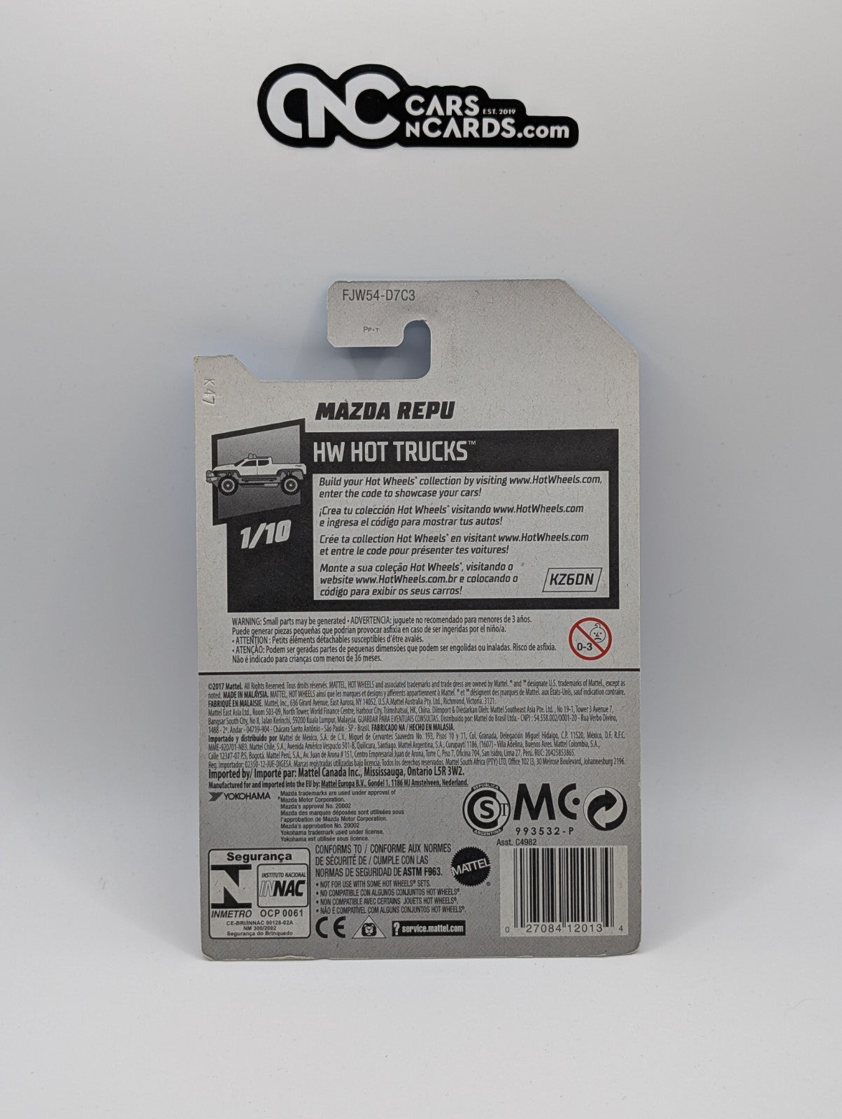 2018 Hot Wheels HW Hot Trucks 1/10 Mazda Repu Red 83/365