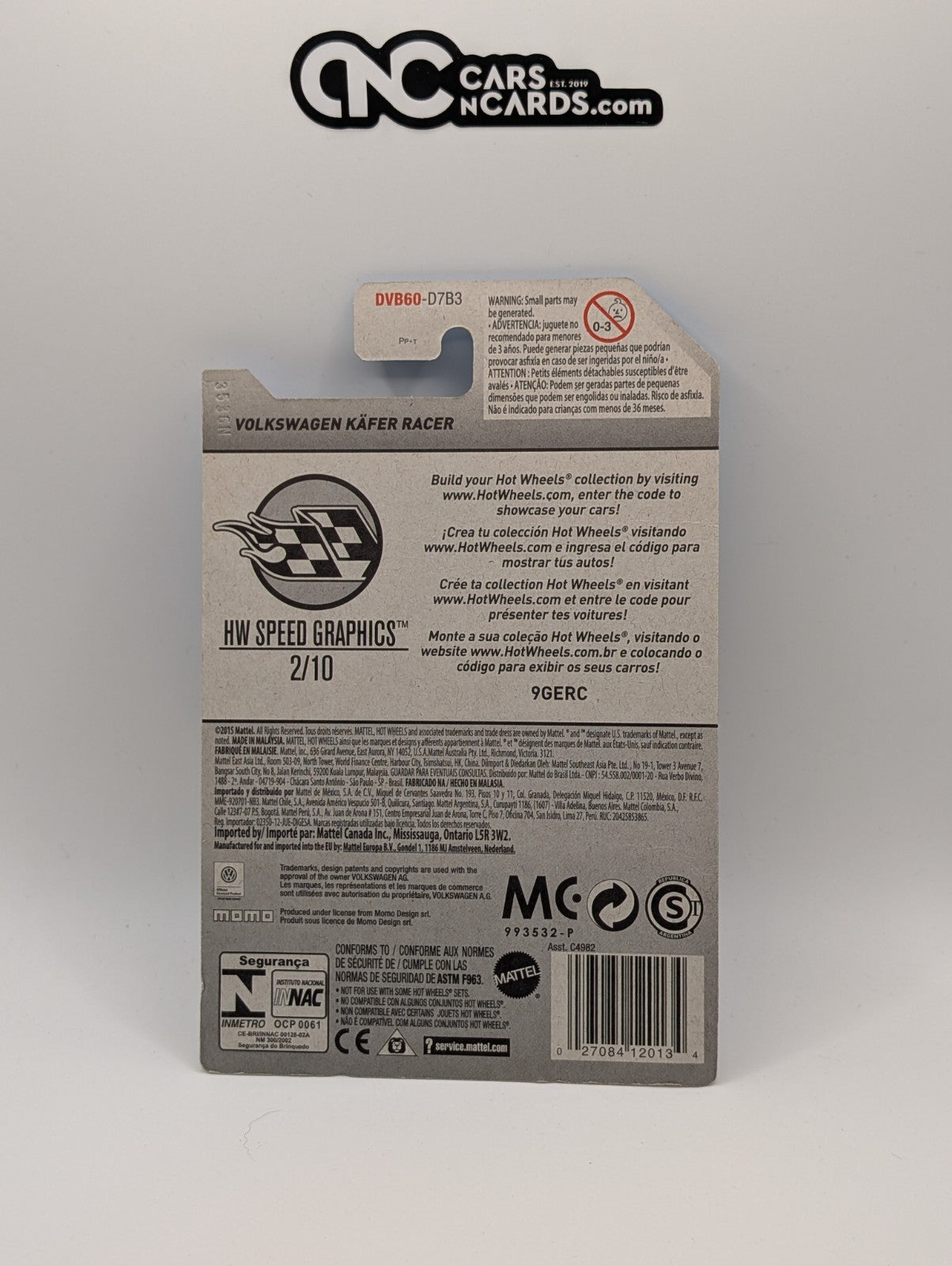 2017 Hot Wheels HW Speed Graphics 2/10 Volkswagen Kafer Racer Black MOMO 156/365