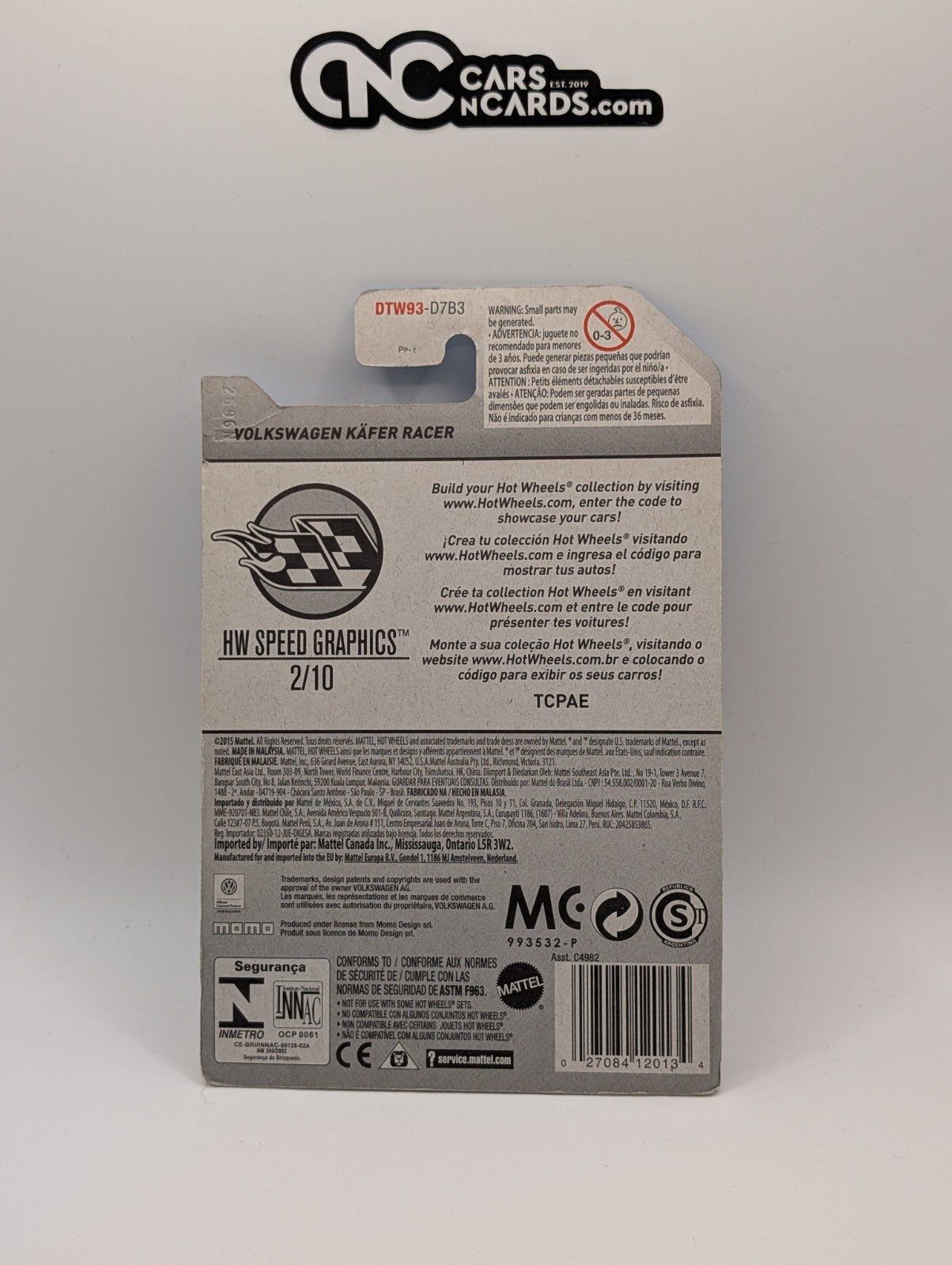 2017 Hot Wheels HW Speed Graphics 2/10 Volkswagen Kafer Racer Red MOMO 156/365