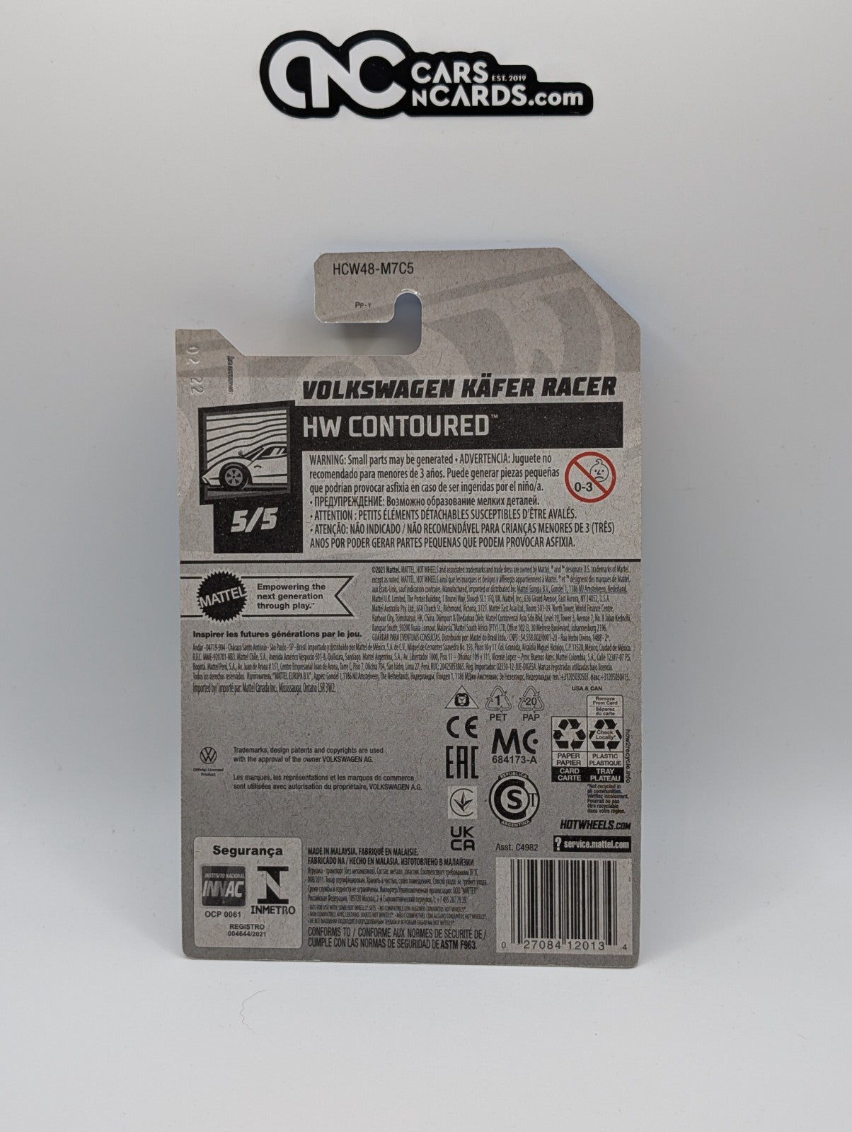 2022 Hot Wheels HW Contoured 5/5 Volkswagen Kafer Racer Red 142/250