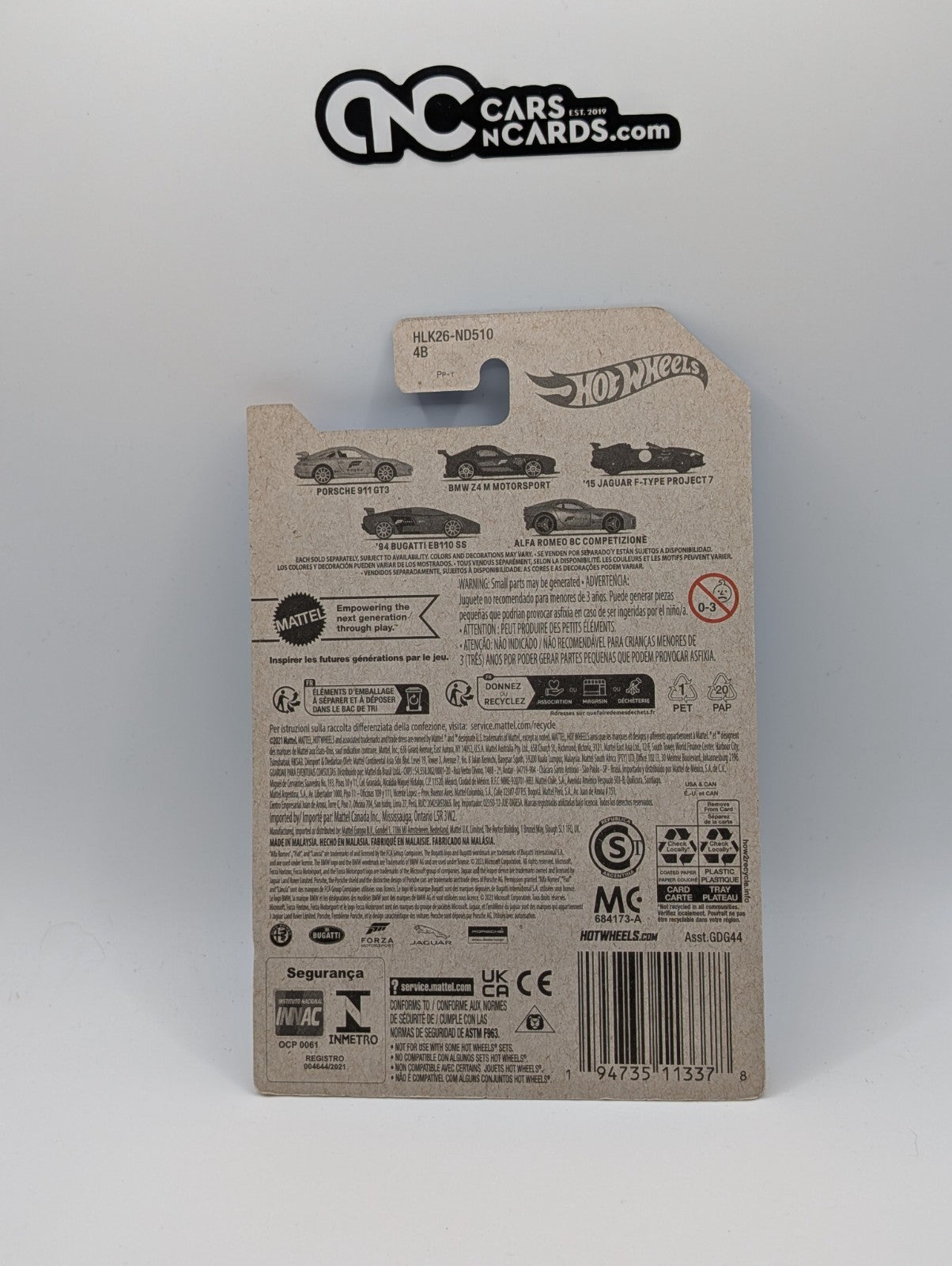 2023 Hot Wheels Forza 4/5 '94 Bugatti EB110 SS HLK26