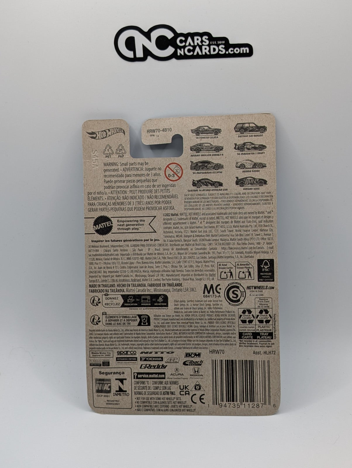 2024 Hot Wheels Neon Speeders 4/8 '95 Mazda RX-7 Drift Black HRW70