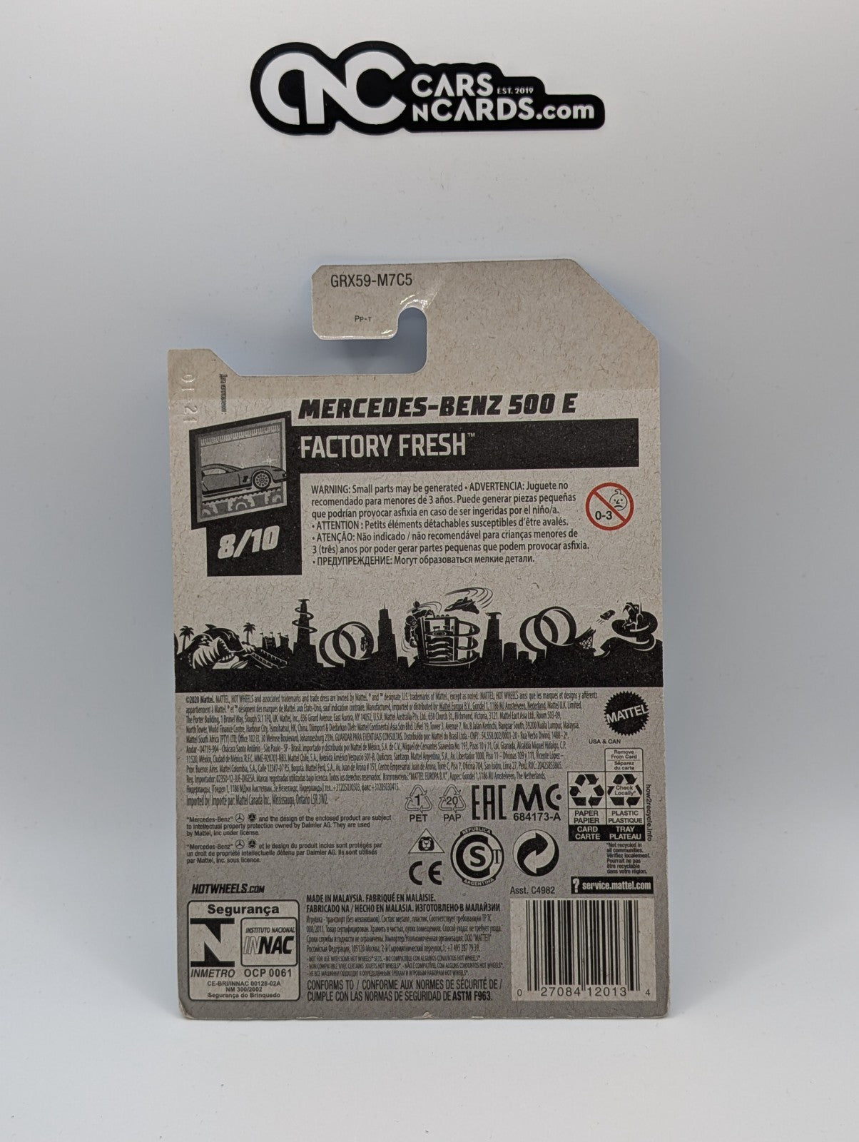 2021 Hot Wheels Factory Fresh 8/10 Mercedes-Benz 500 E Black 145/250