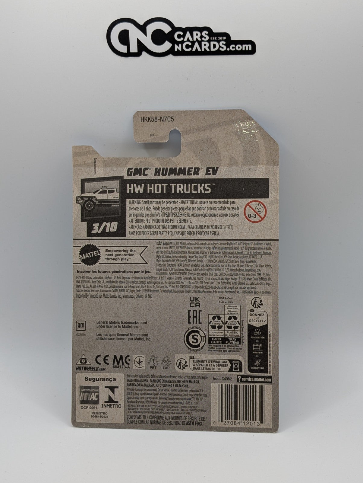 2023 Hot Wheels HW Hot Trucks 3/10 GMC Hummer EV Green 116/250