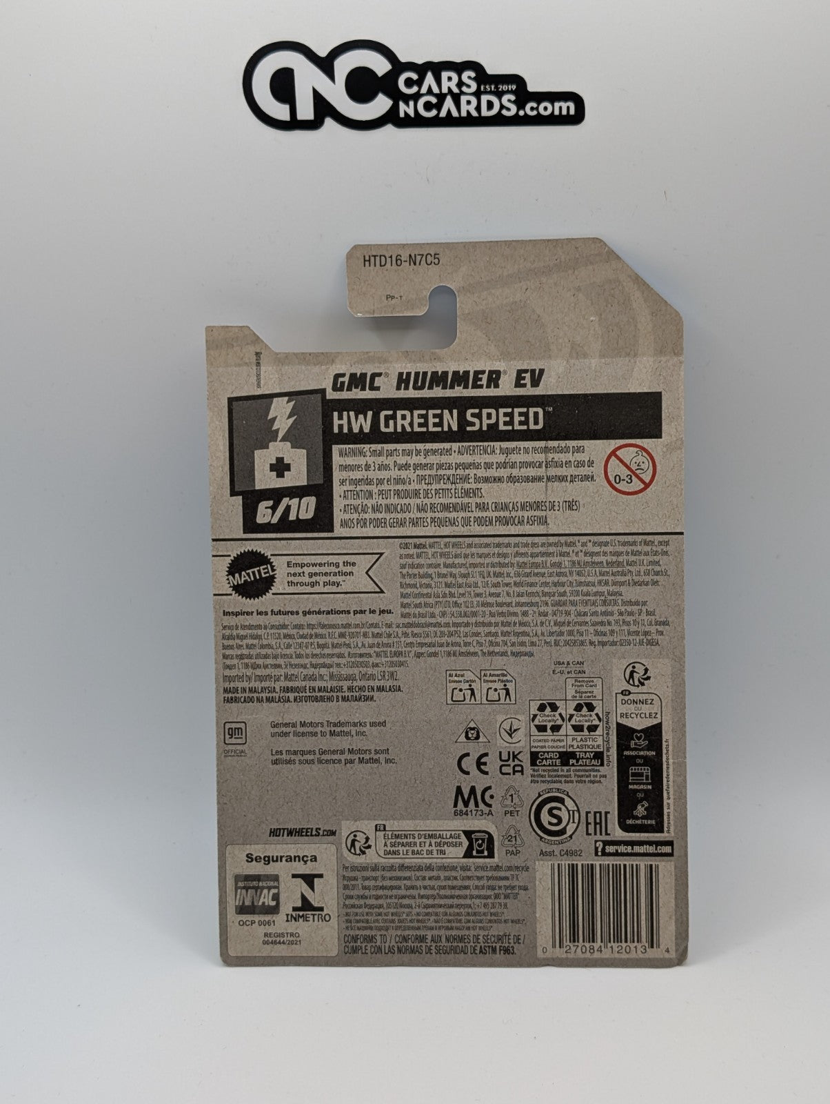 2024 Hot Wheels HW Green Speed 6/10 GMC Hummer EV Purple 62/250