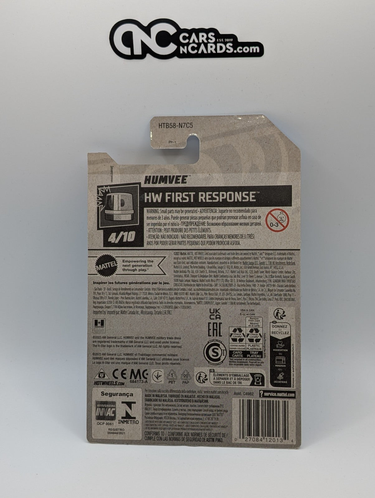 2024 Hot Wheels HW First Response 4/10 Humvee Gray 33/250