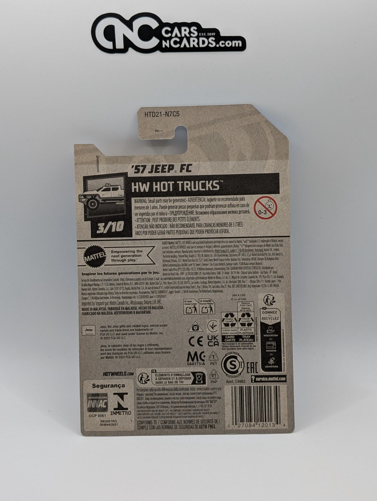 2024 Hot Wheels HW Hot Trucks 3/10 '57 Jeep FC Red 68/250