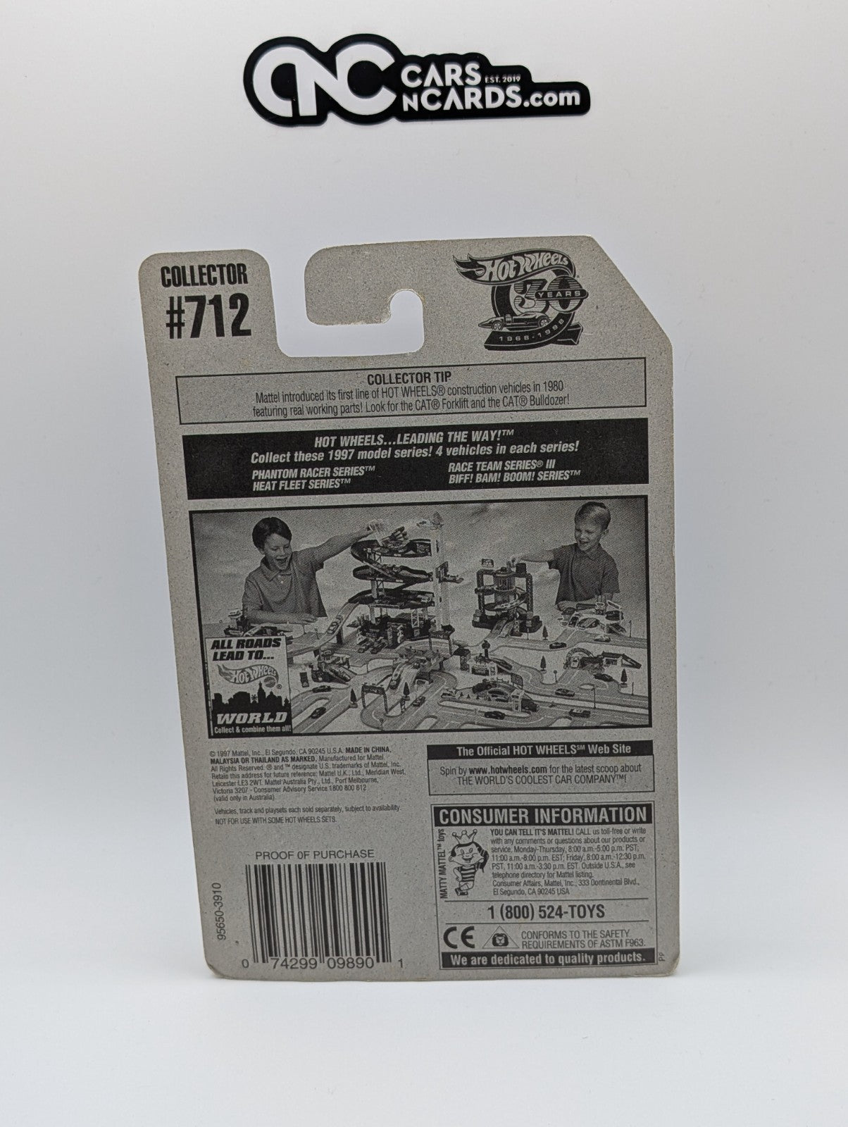 1998 Hot Wheels Tipping Lorry Blue 95650 Collector #712