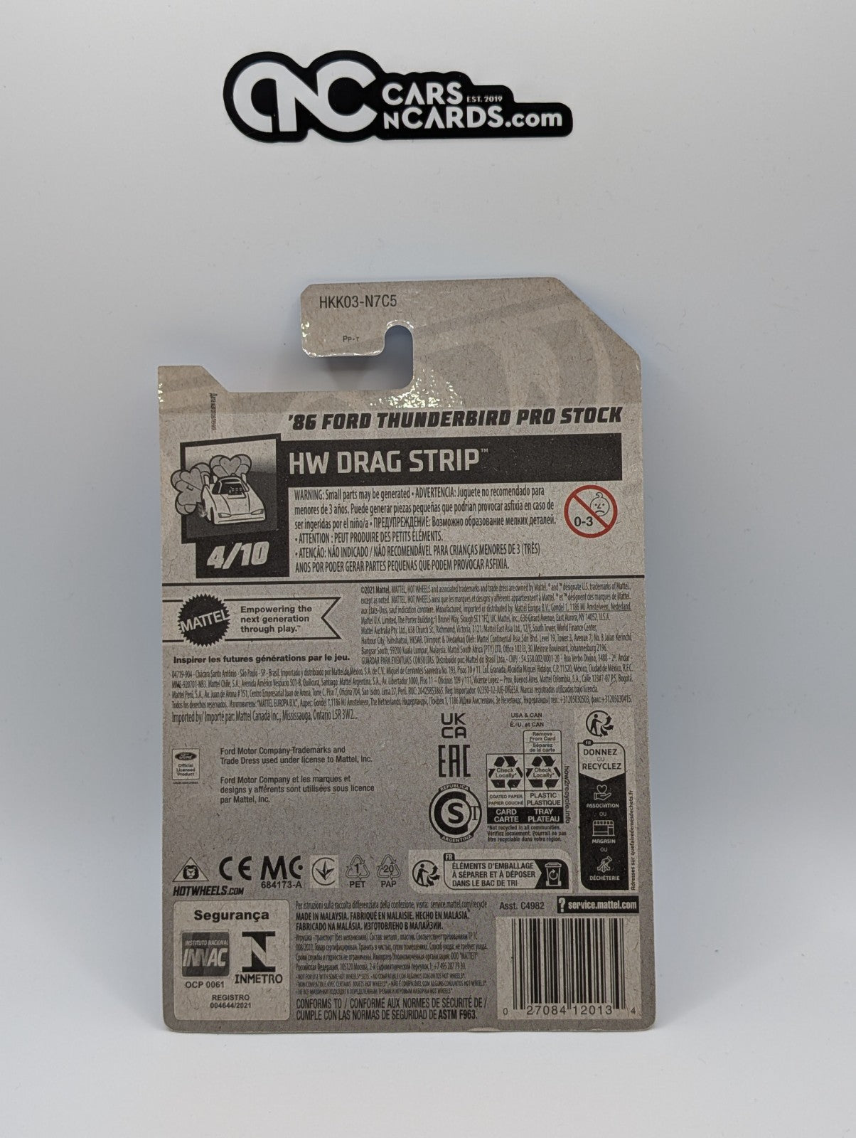 2023 Hot Wheels HW Drag Strip 4/10 '86 Ford Thunderbird Pro Stock Red 107/250