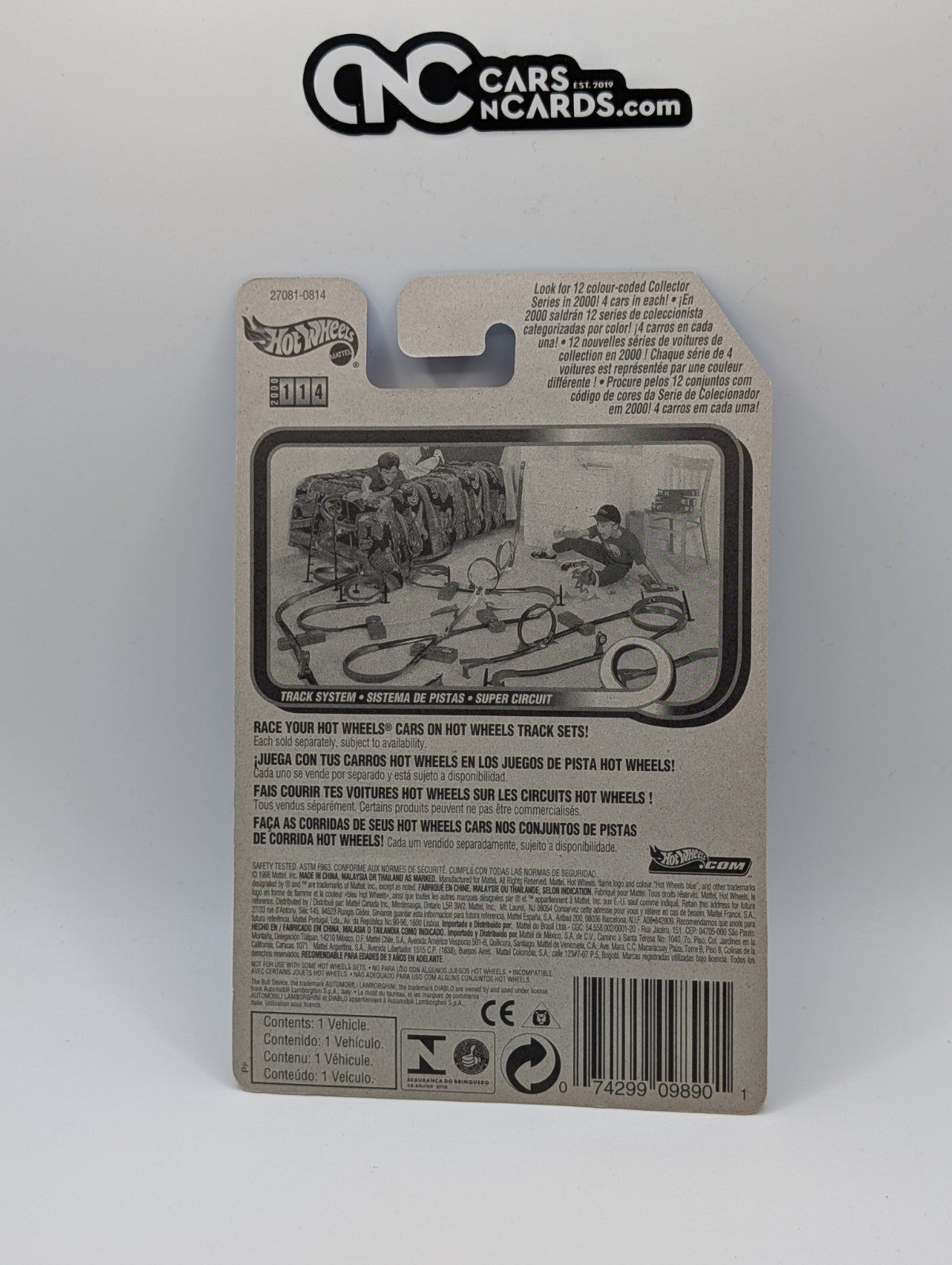 2000 Hot Wheels Lamborghini Diablo Blue 27081 Collector #114