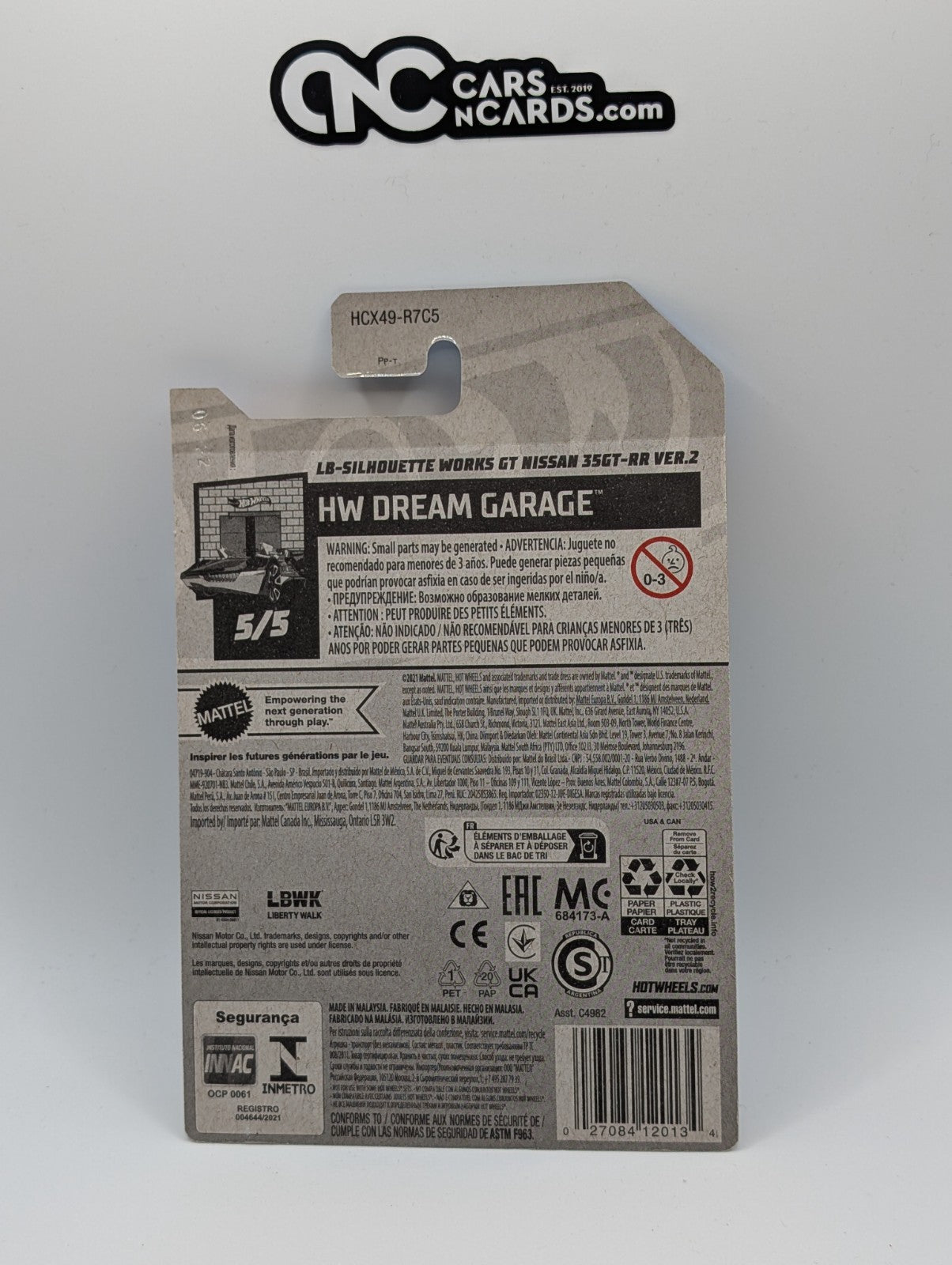 2022 Hot Wheels LB-Silhouette WORKS GT Nissan 35GT-RR VER.2 White 154/250