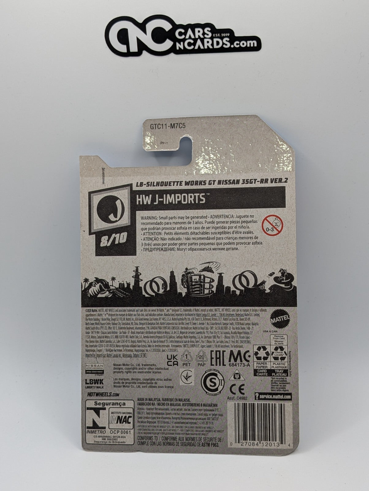 2021 Hot Wheels LB-Silhouette WORKS GT Nissan 35GT-RR VER.2 Red 204/250